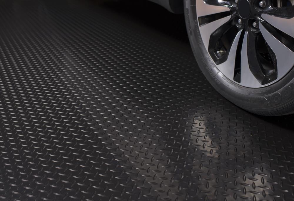 G Floor Diamond Tread Roll Out 8 1 2 Ft X 22 Midnight Black Vinyl Garage Flooring Cover And Protector In The Tile Department At Com G Floor Diamond Tread Roll Out 8 1 2 Ft, Diamond Tread Garage Flooring Costco