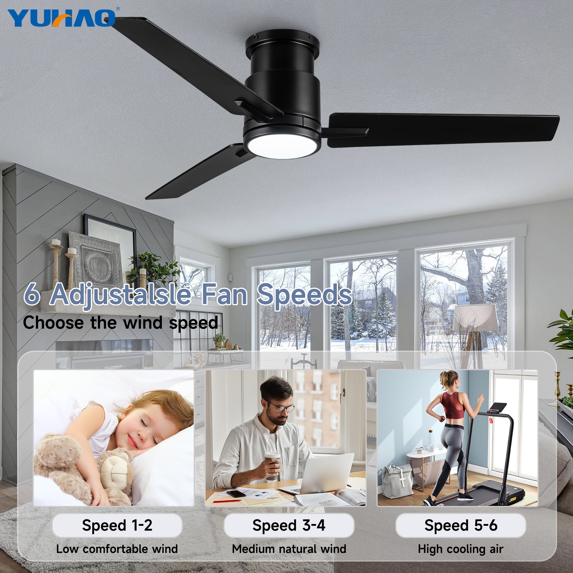 YUHAO LSDY1235XBK52 Ceiling-Fans - View #15
