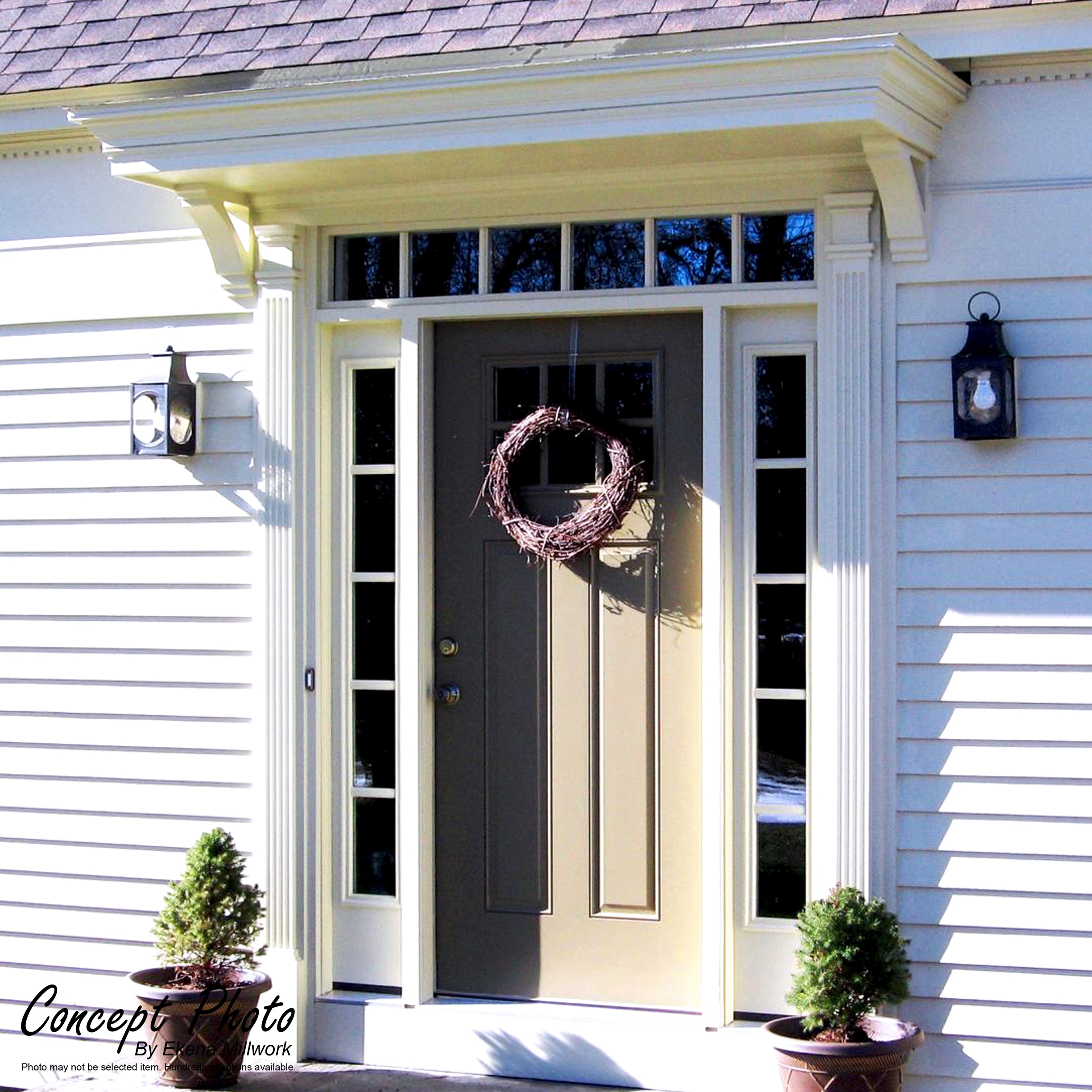 Ekena Millwork PILP04X090RP02-2 Entry-Door-Casing-Accents - View #16
