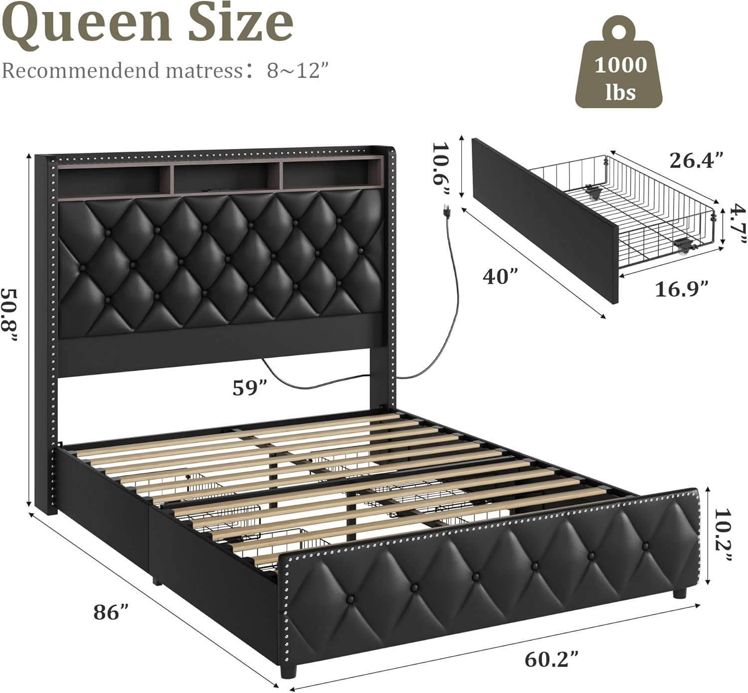 Qeetex LHF-BED-PHK-33E3R7K3 beds - View #2