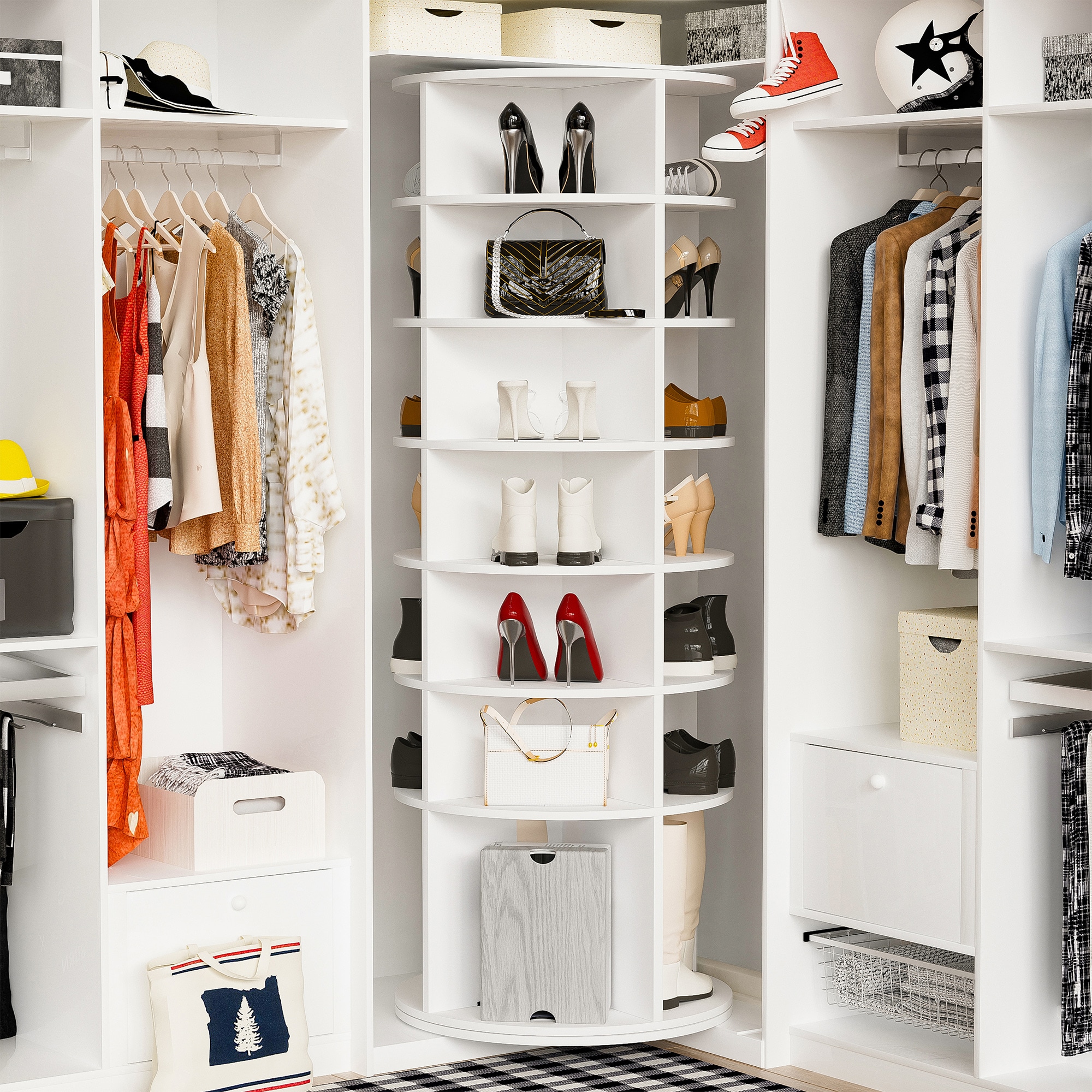 SINOFURN SYC080010BK Shoe-Racks - View #3