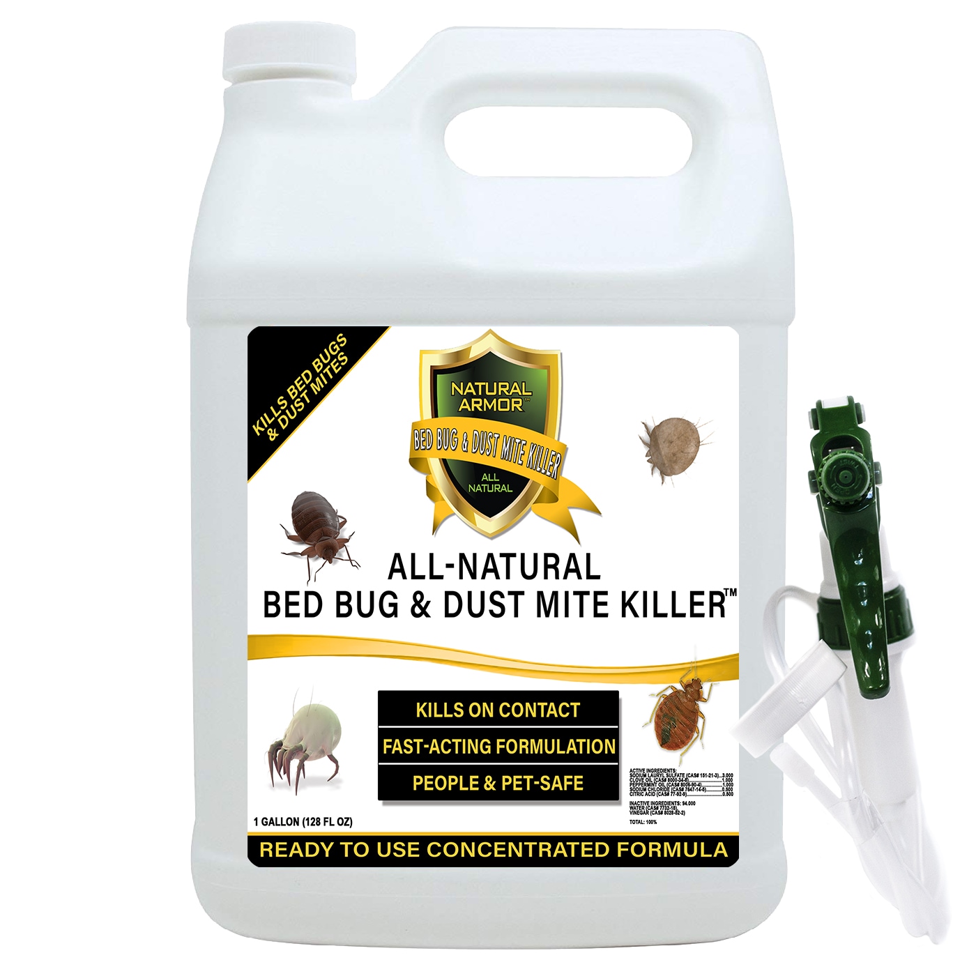 NATURAL ARMOR NABB-G-T ALL-NATURAL BED BUG & DUST MITE KILLER GALLON