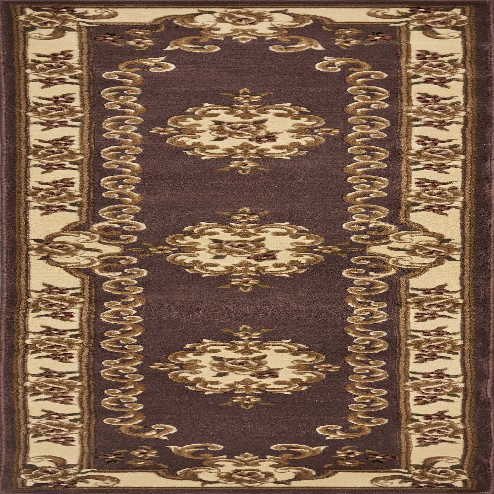 HomeRoots 353677 Bernadette 2 x 7 (ft) Rag Polypropylene Plum ivory Rectangular Indoor Border Vacuum regularly Runner rug