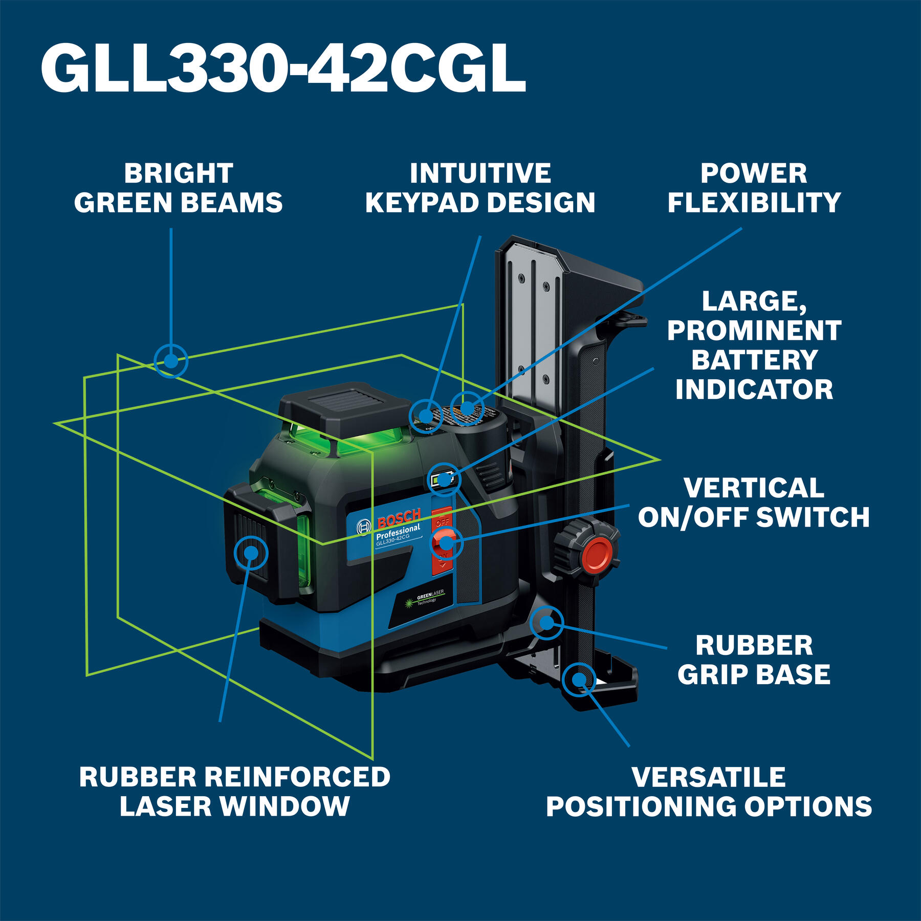 Bosch GLL330-42CGL Laser-Level - View #2