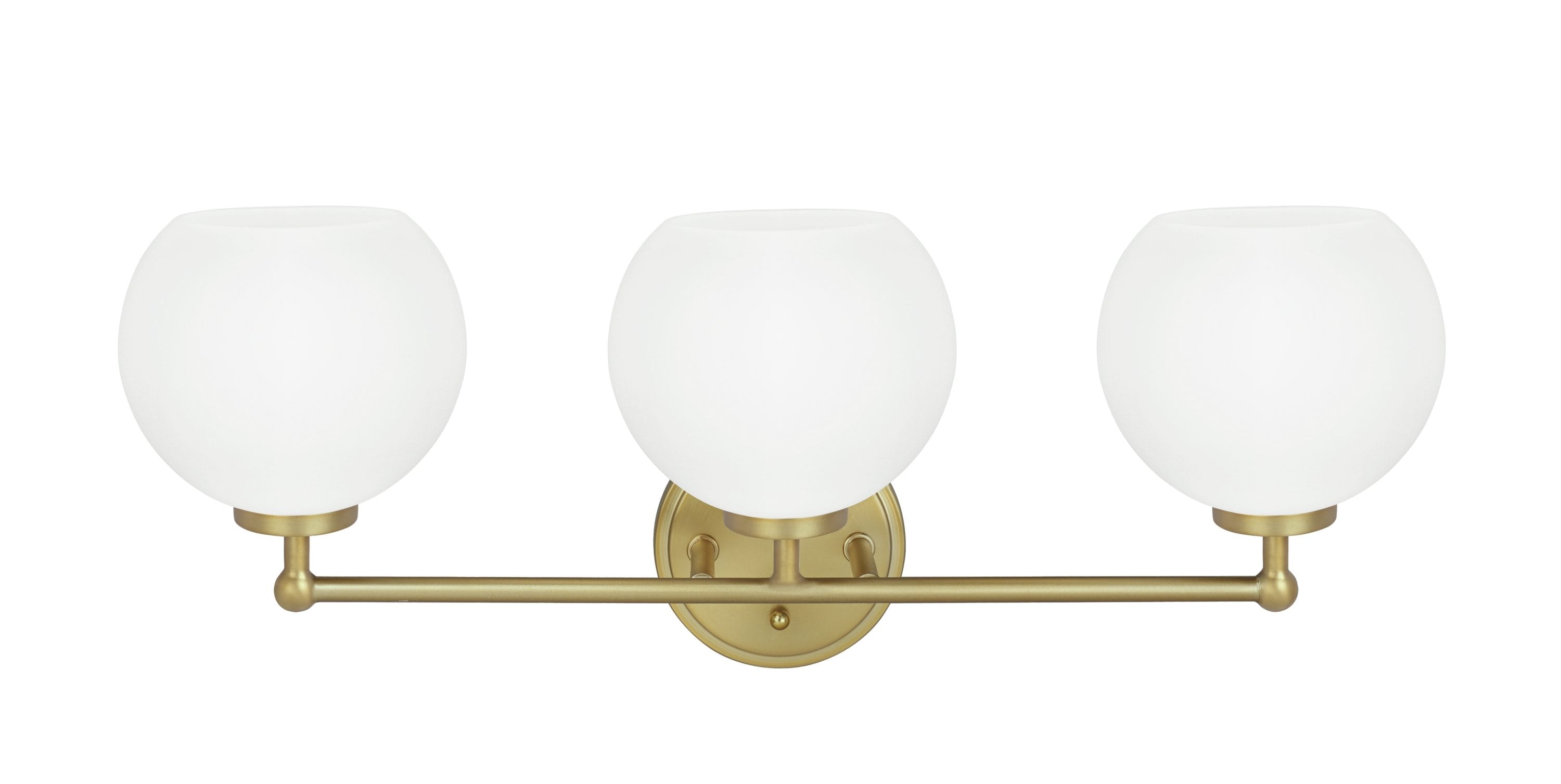 Aspen Creative Corporation 62224 23-in 3 -Light Gold Transitional Vanity light
