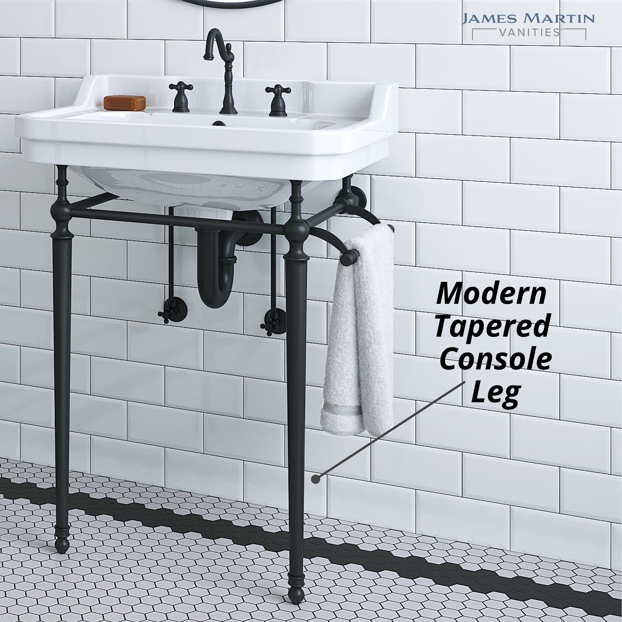 James Martin Vanities 318V24MBKCRM Bath-Sink - View #6