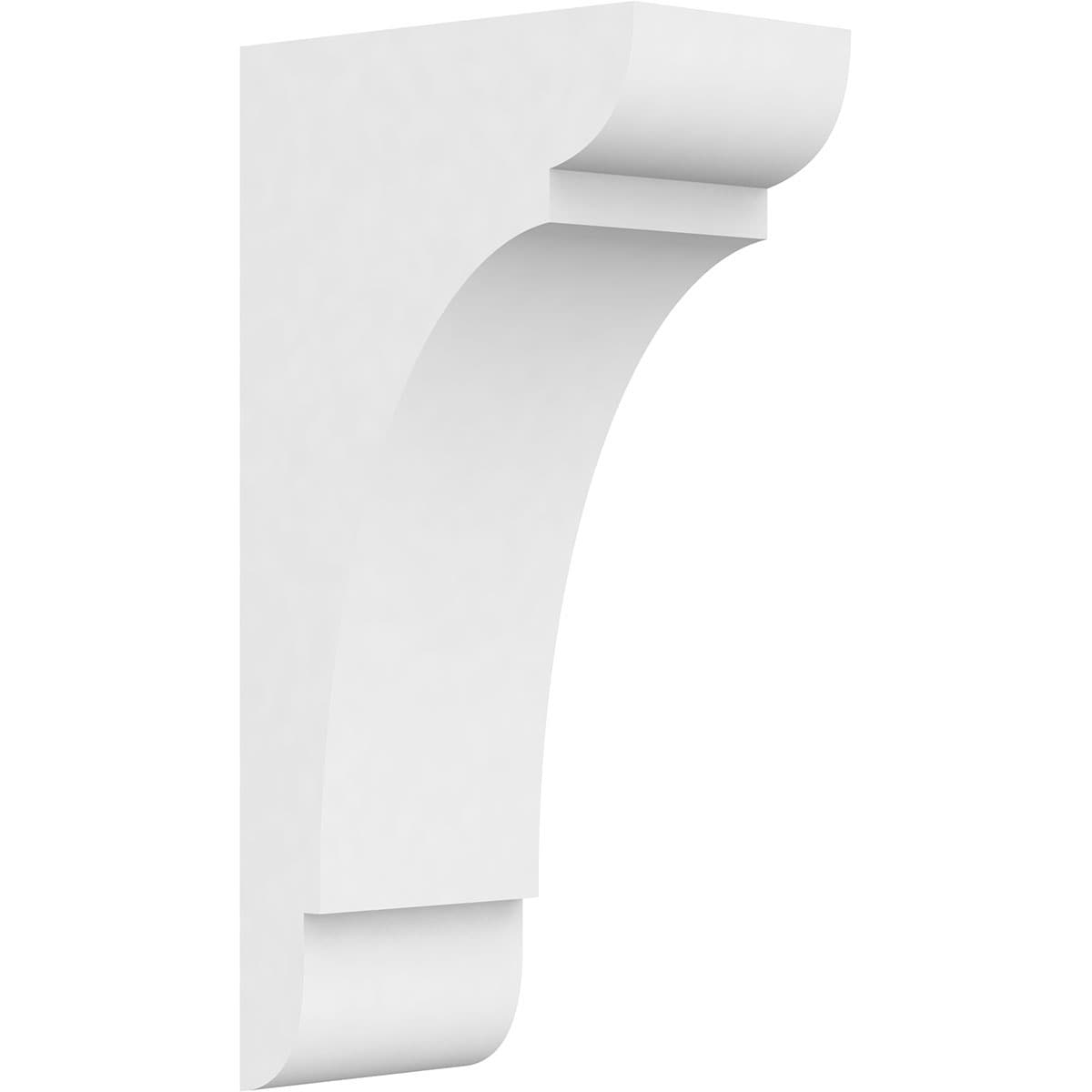 Ekena Millwork CORP05X09X18OLY 5-in x 9-in x 18-in Standard olympic Unfinished White PVC Paintable Corbel