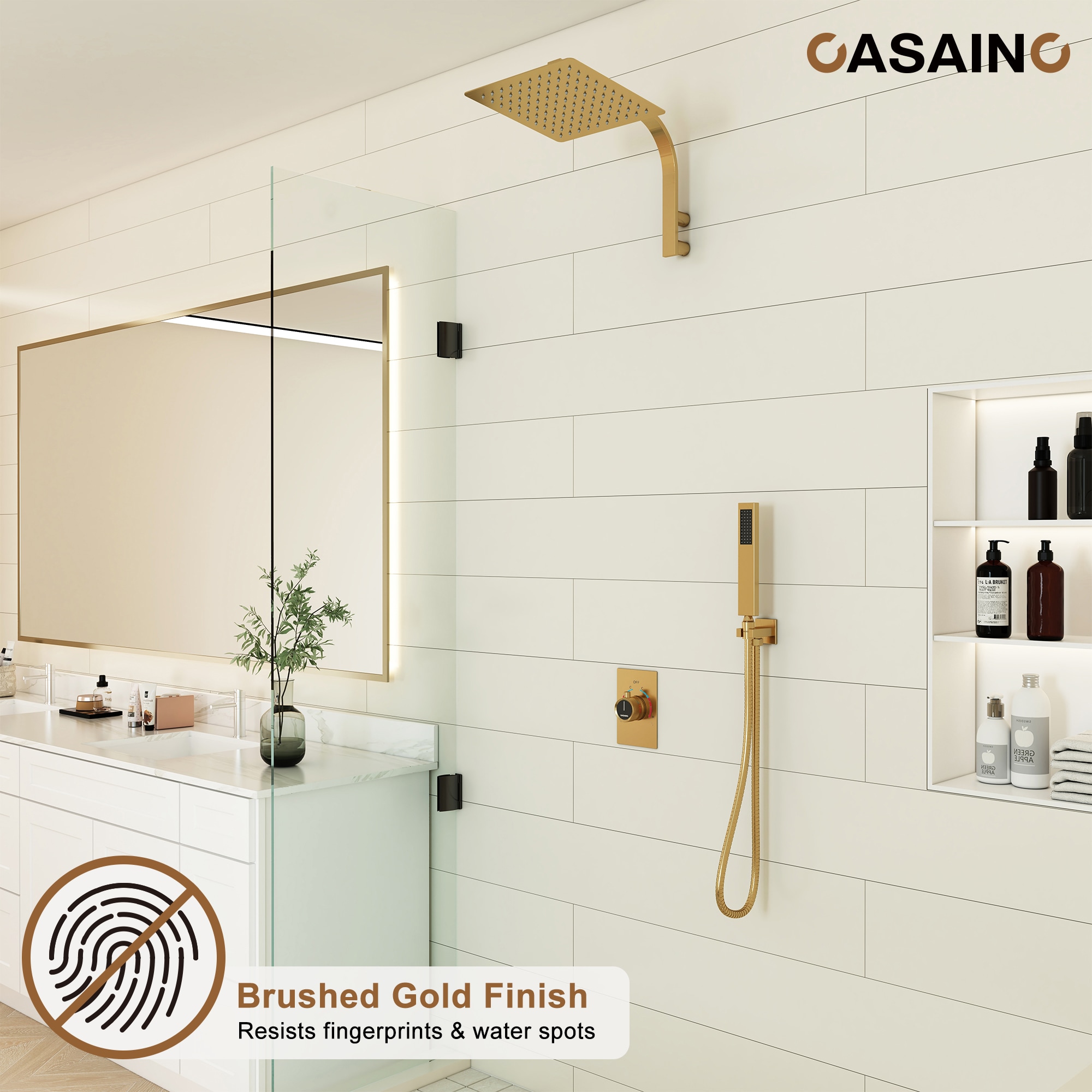 CASAINC MCS18R-10BG Showerhead-Bar-Panels - View #4