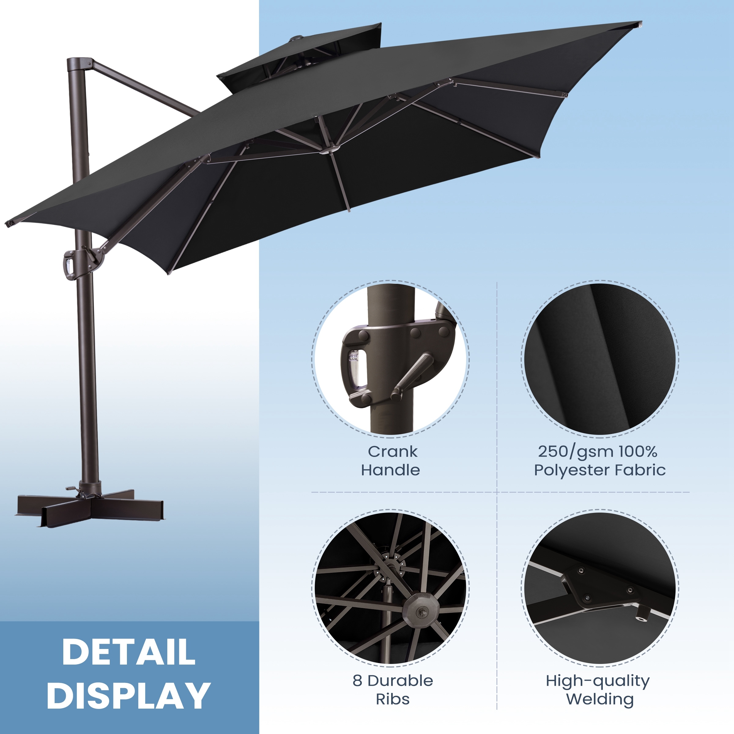 Crestlive Products CL-PU056BLK Umbrellas-2 - View #8