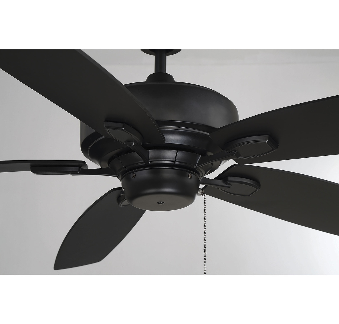 Matte Black 52" Ceiling Fan with Remote and Lighting