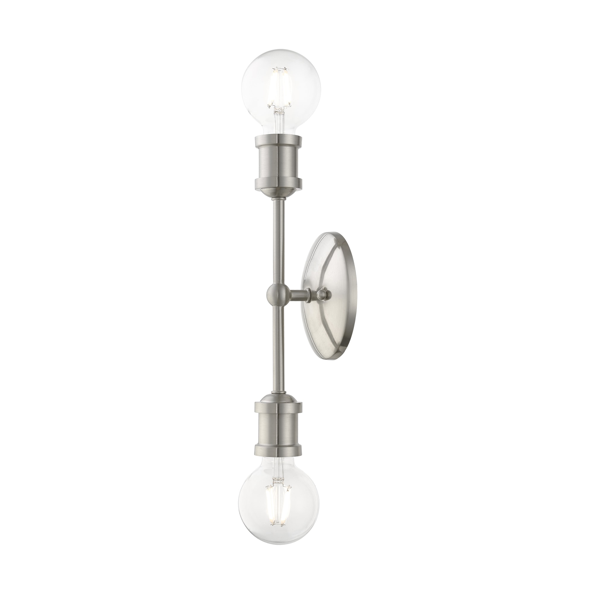 Lansdale Brushed Nickel 12" Contemporary Vanity Light
