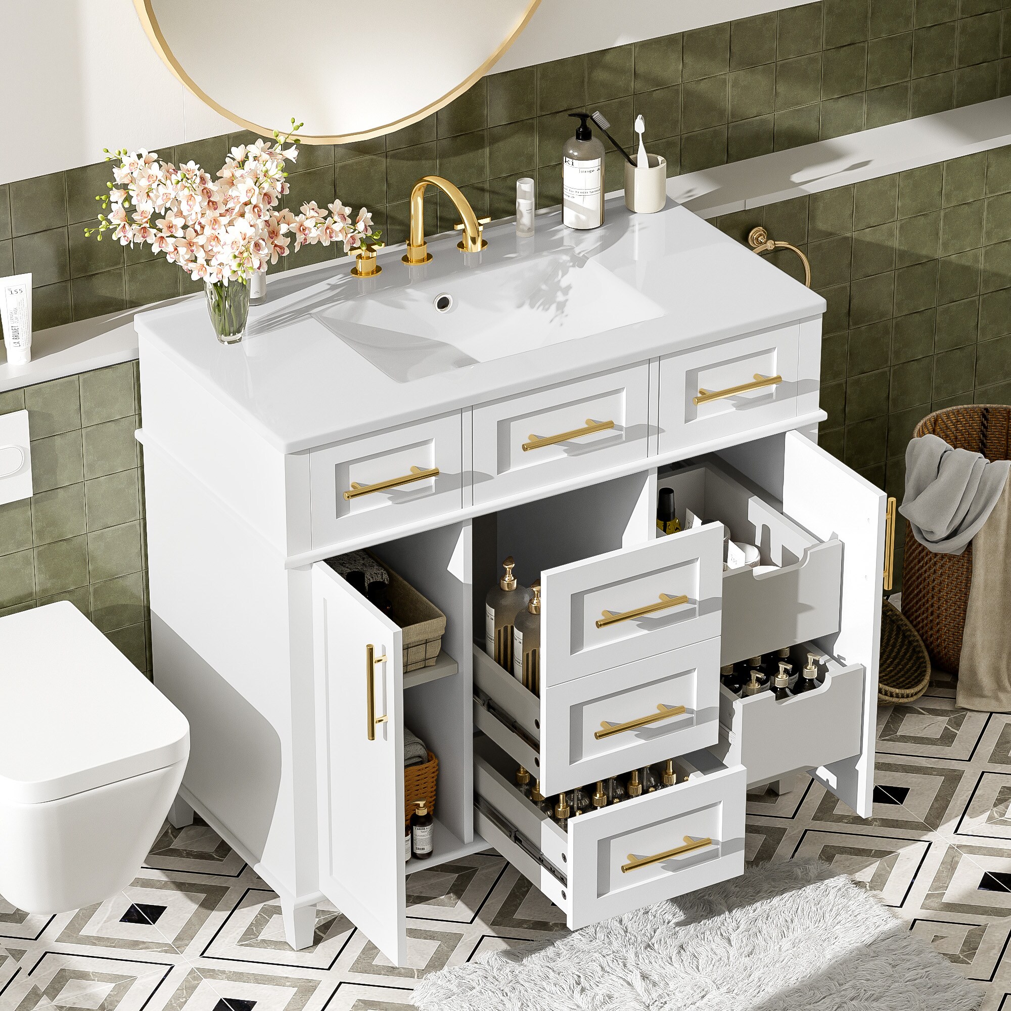 WELLFOR GIZBSO01ME Bath-Vanity-Combo - View #2