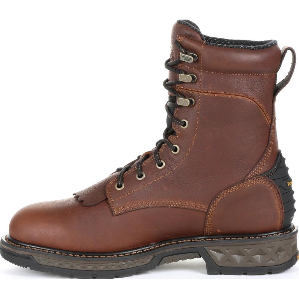 Georgia Boot Mens Brown Waterproof Work Boots Size: 13 Wide in the ...