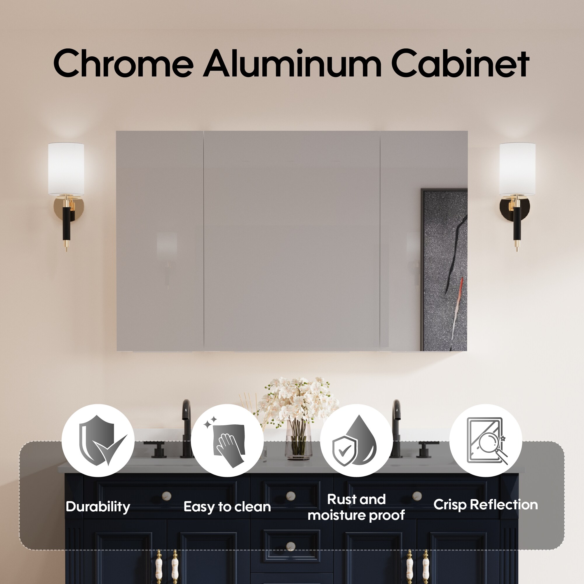 Forclover MRW-JG4830R Bathroom-Medicine-Cabinets - View #6