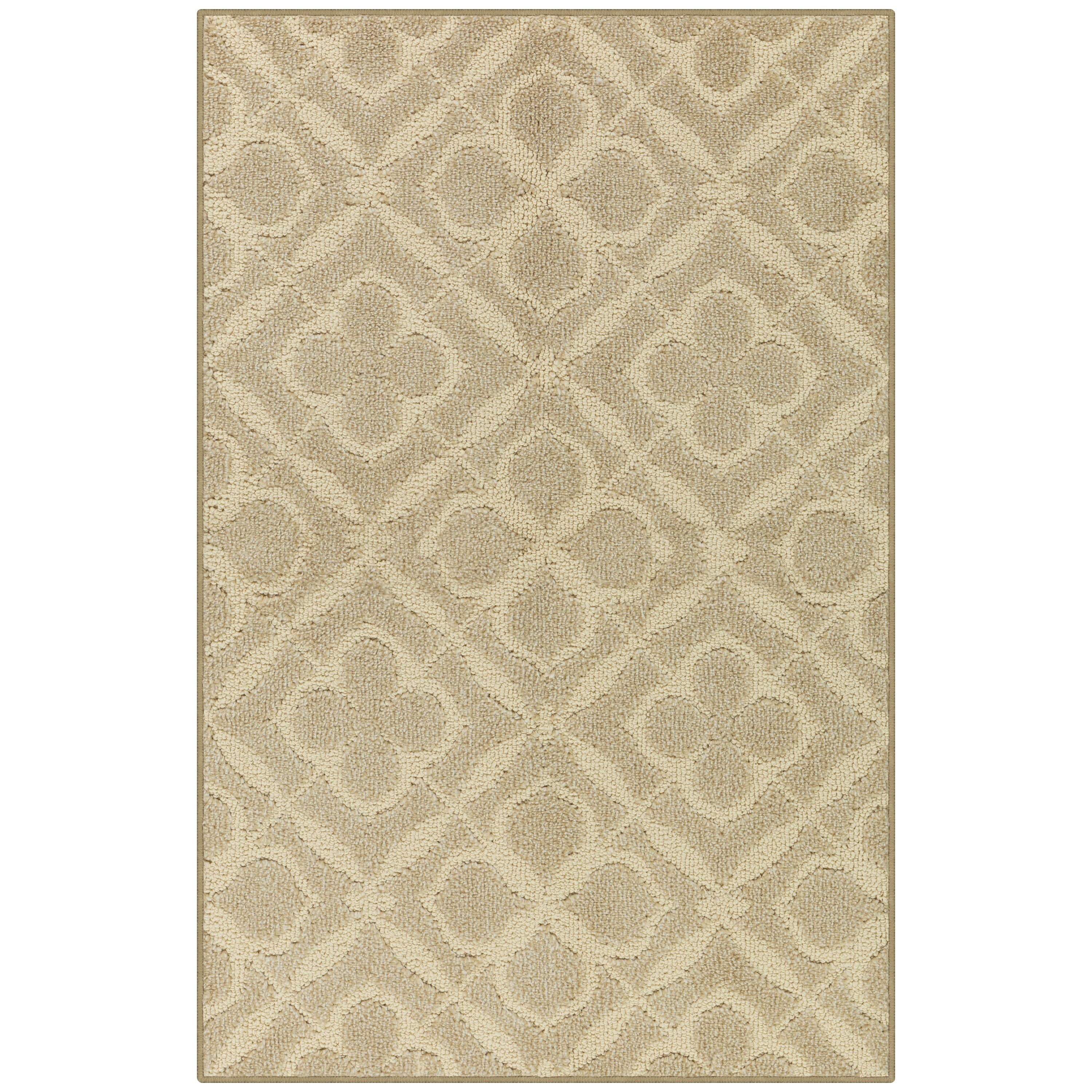 Allen Roth 3 X 4 Ft Chatham Tan Indoor Machine Washable Throw Rug At Lowes Com