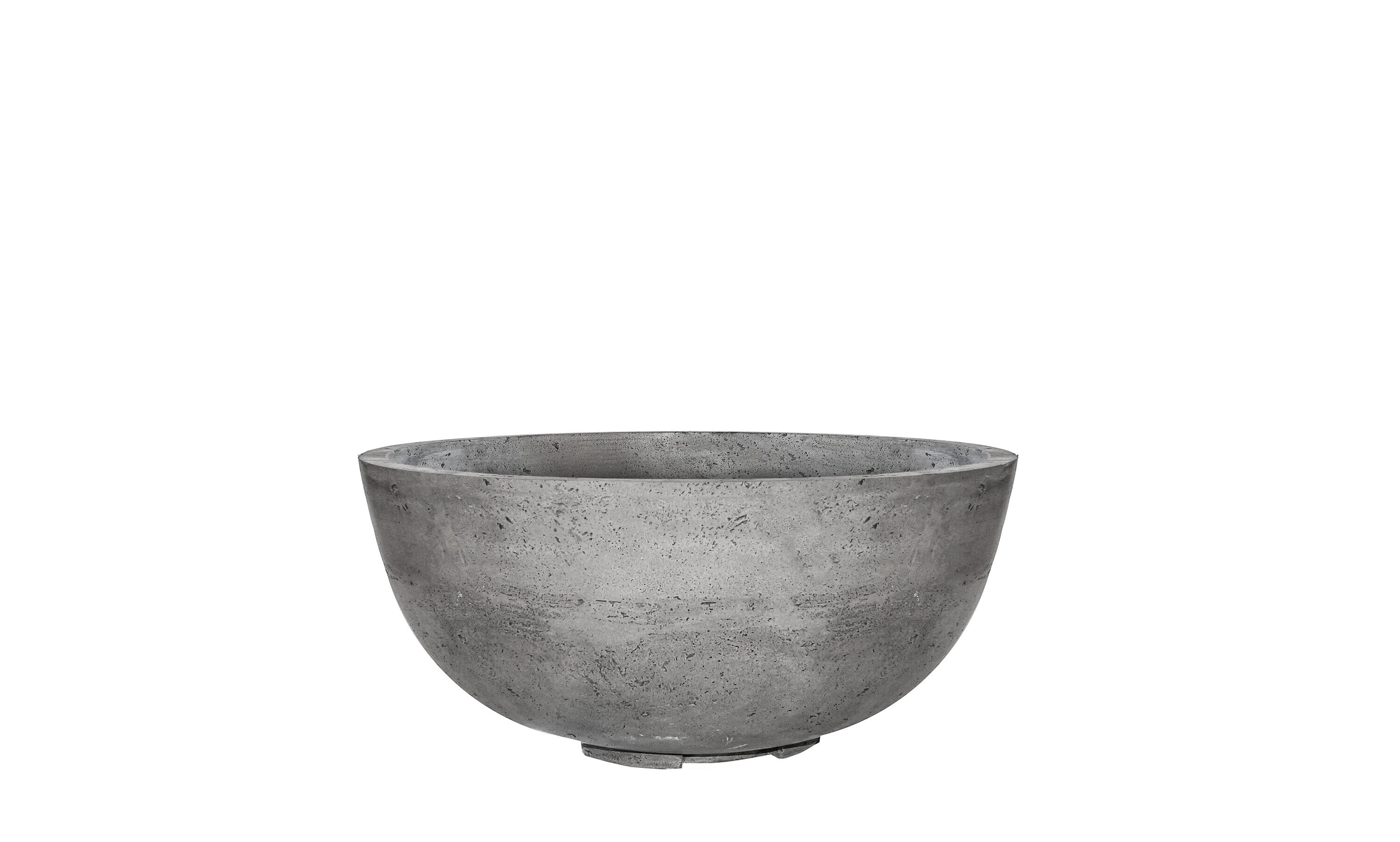 Natco PH400 39-in W Pewter - Pantina Concrete Liquid propane Firebowl