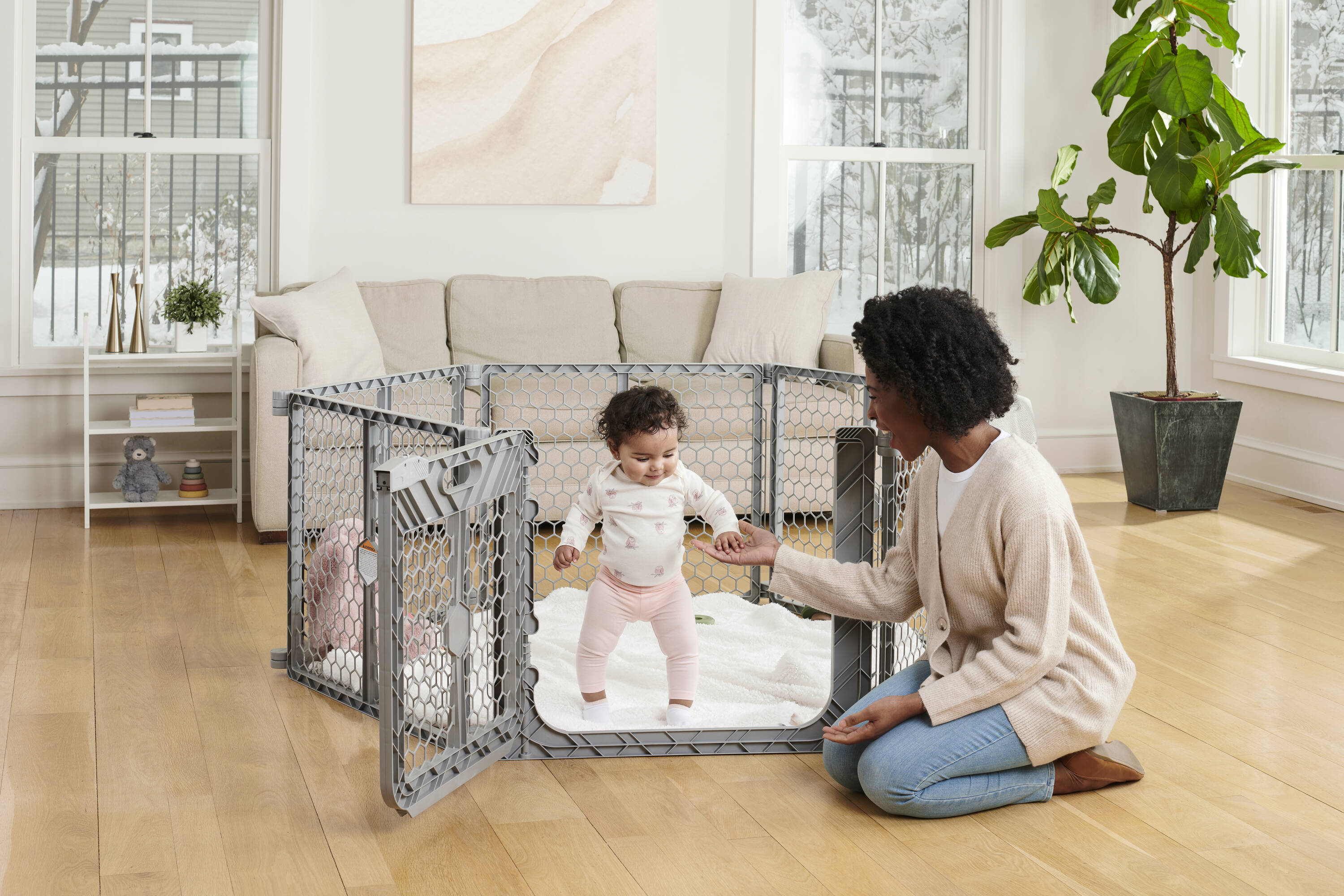 Child Safety Gates Type Play yard with gate