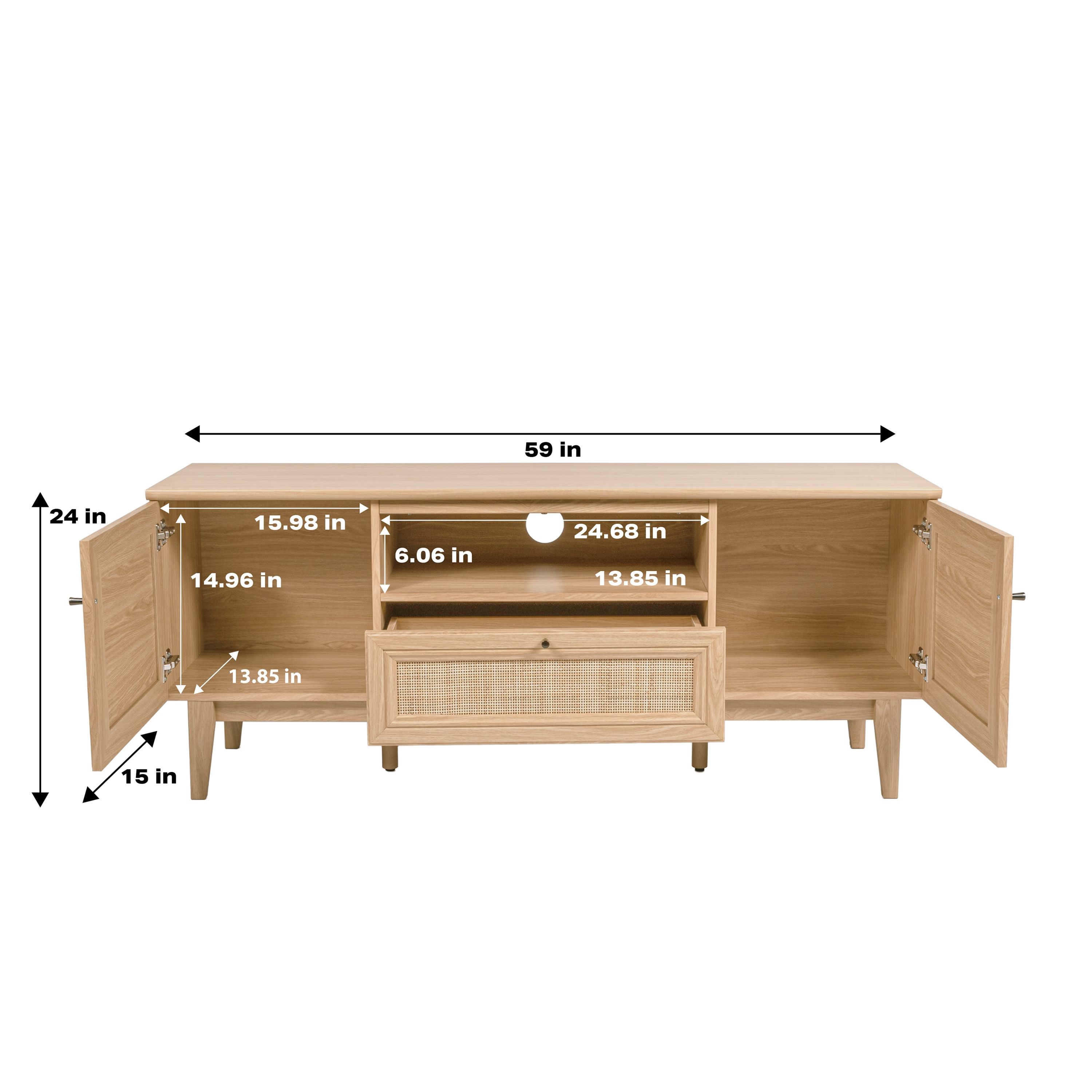 JONATHAN  Y TVS1002A Tv-Stands - View #4