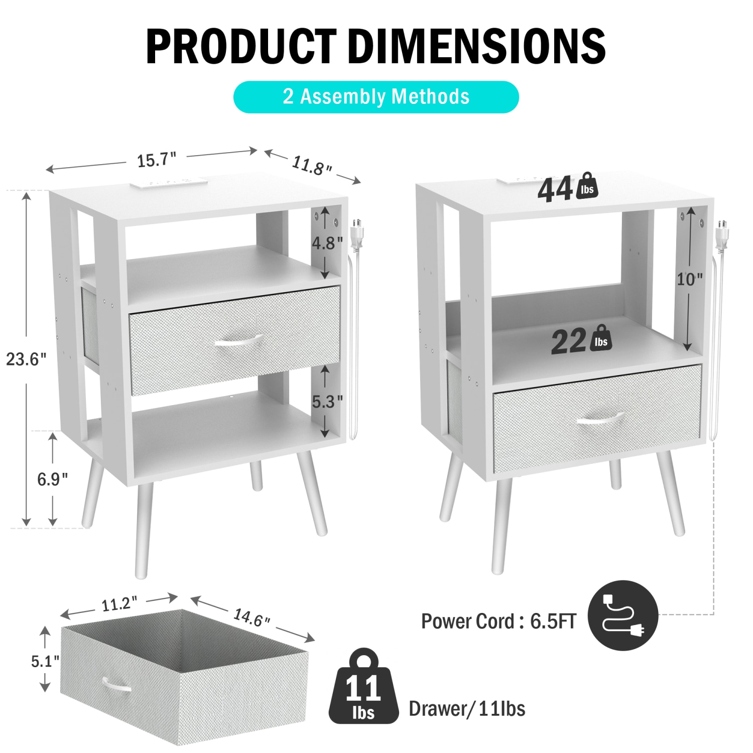 Streamdale Furniture W1550P272168 nightstands - View #4