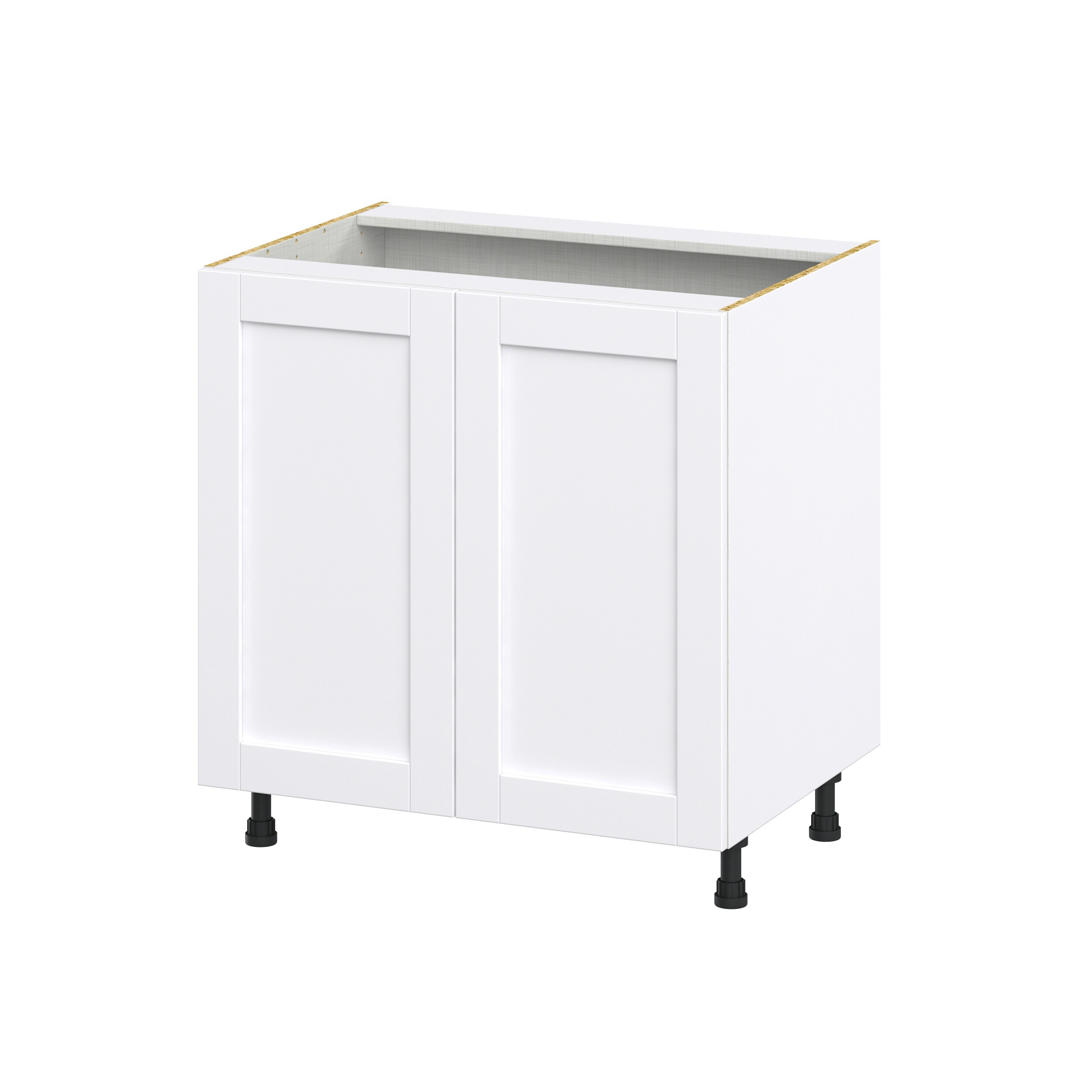 Hugo&Borg DSSB33FH-RM Rosemont 33-in W x 34.5-in H x 24-in D Glacier White Sink Base Fully assembled Cabinet (Recessed Panel Shaker)