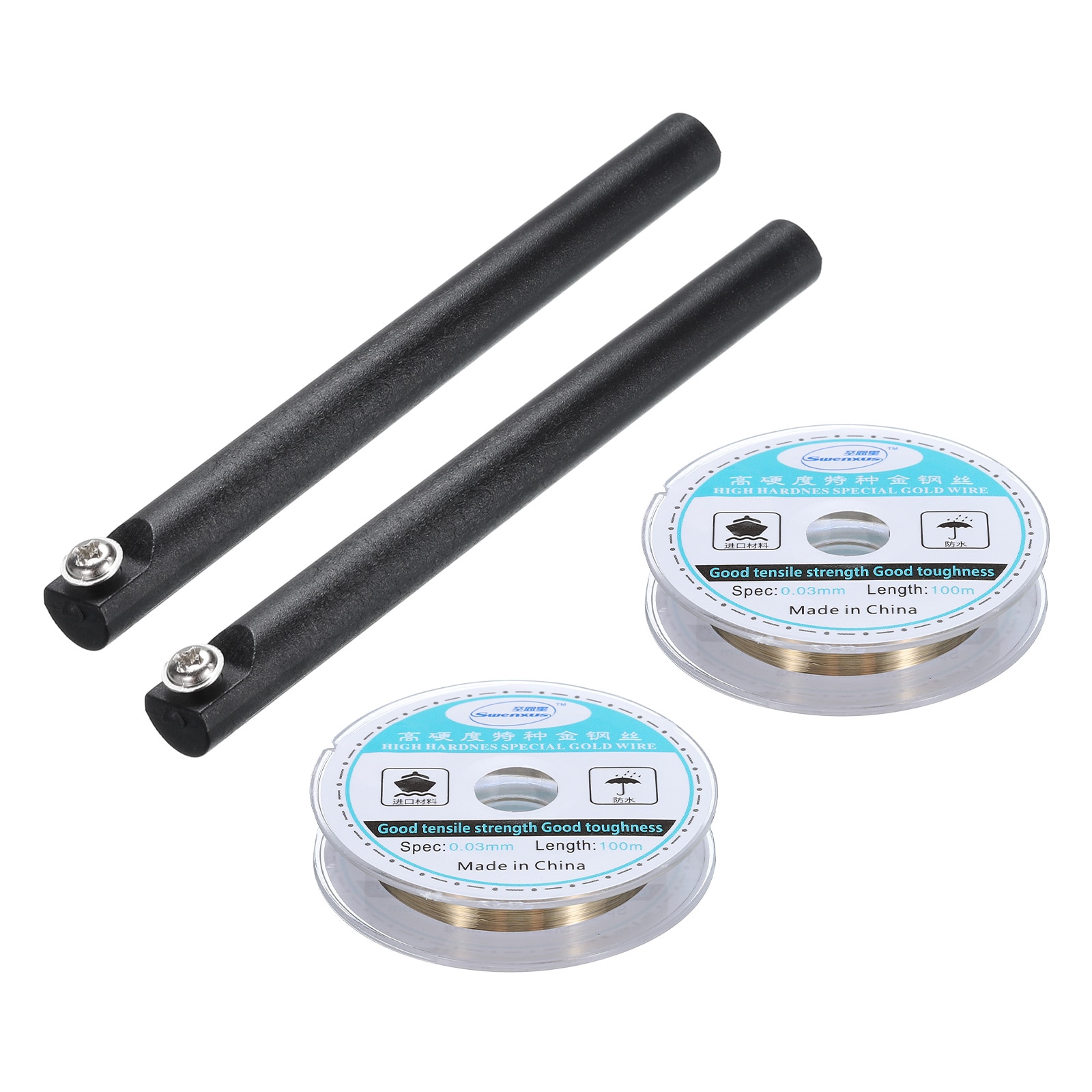 Unique Bargains 100m/328ft Molybdenum Screen Cutting Wire Line with Handle Phone LCD Cutting Wire Glass Separate Repair Tool 0.03mm #S26032400UX2136