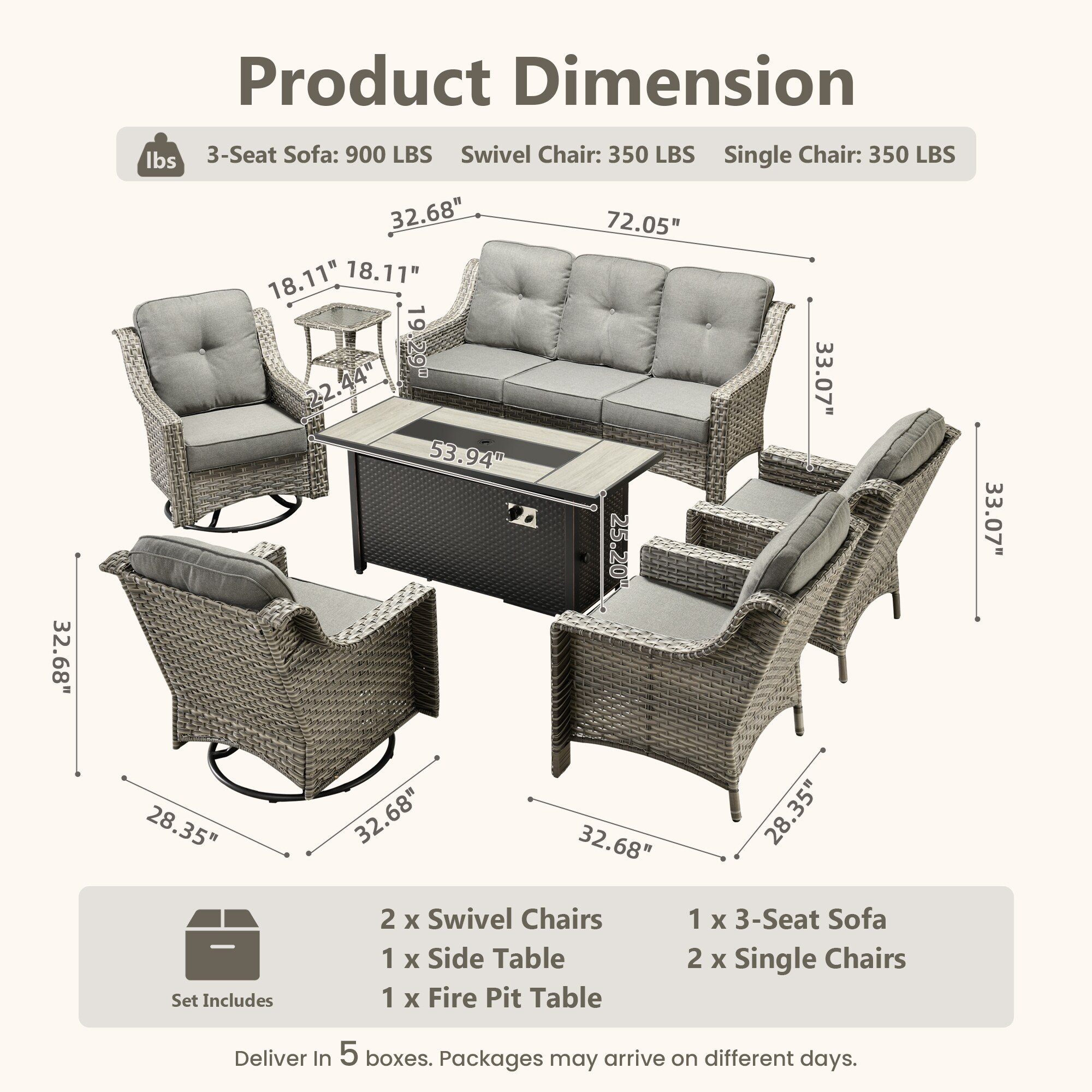 Caodoc L5-CFP03-YZPAD2072 Patio-Sofas-Daybeds - View #6