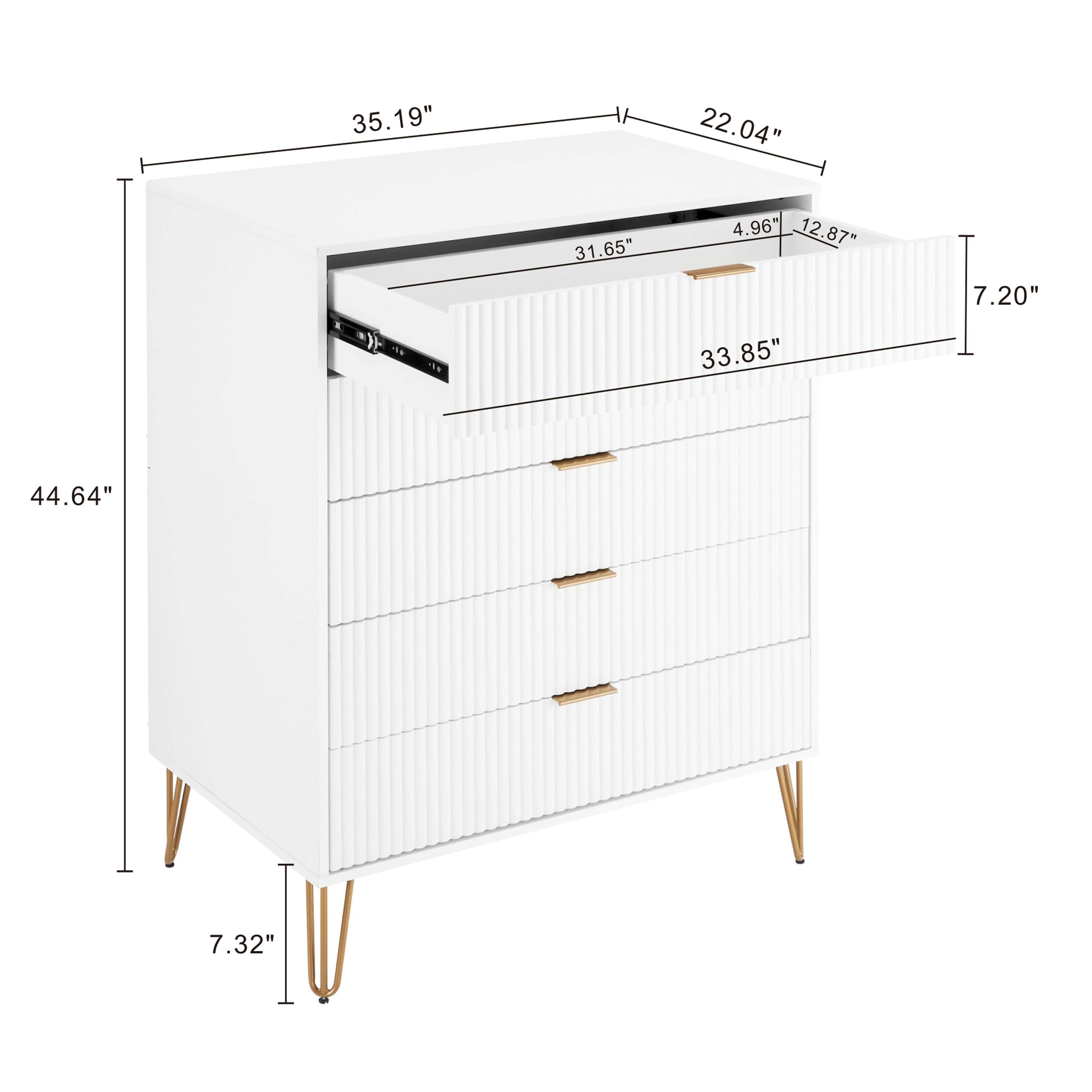 Manhattan Comfort DR002-WH dressers - View #3