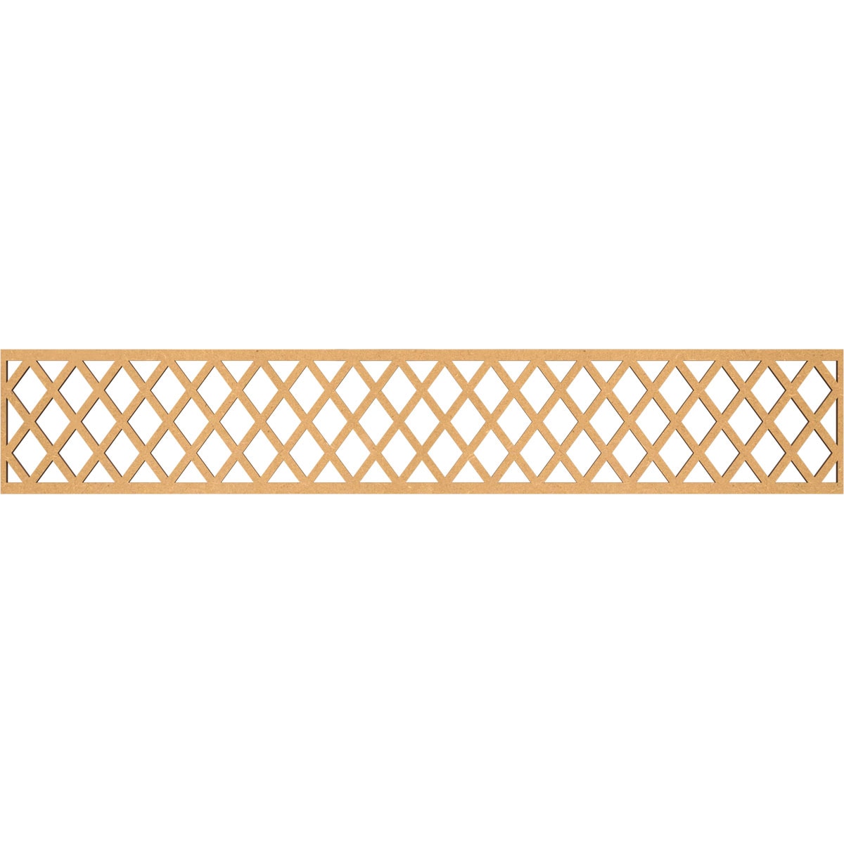 Ekena Millwork MLDA08X46MNCMF Manchester Fretwork Flat Trim 8-in x 3.89-ft Brown Unfinished 2157772 Pierced Wall Panel Moulding