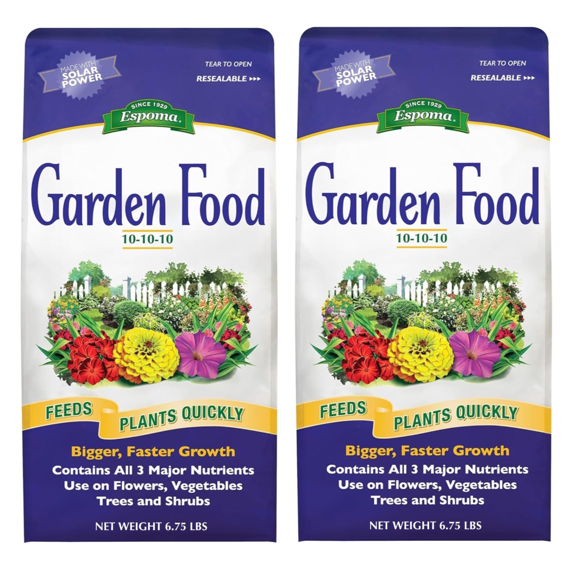 Espoma - All-Purpose Garden Food - 6.75 lb Granules (2-Pack) for Healthy Plant Growth