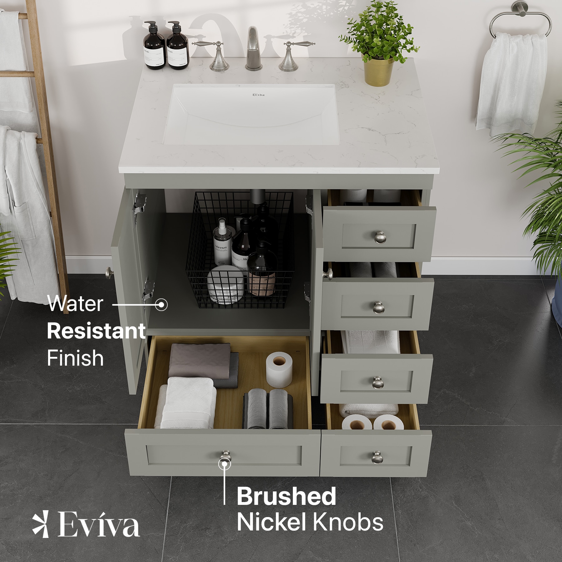 Eviva EVVN69-30GR-Q Bath-Vanity-Combo - View #3
