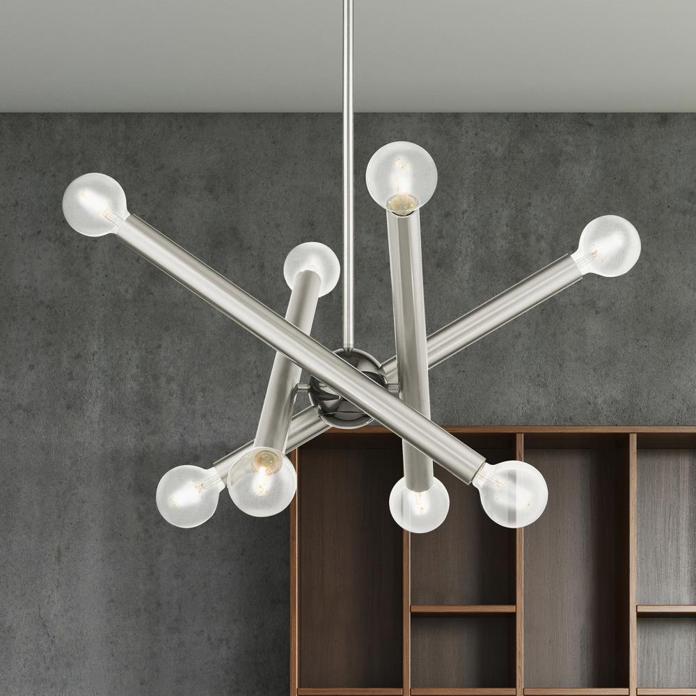 Stafford 8-Light Brushed Nickel Sputnik Chandelier
