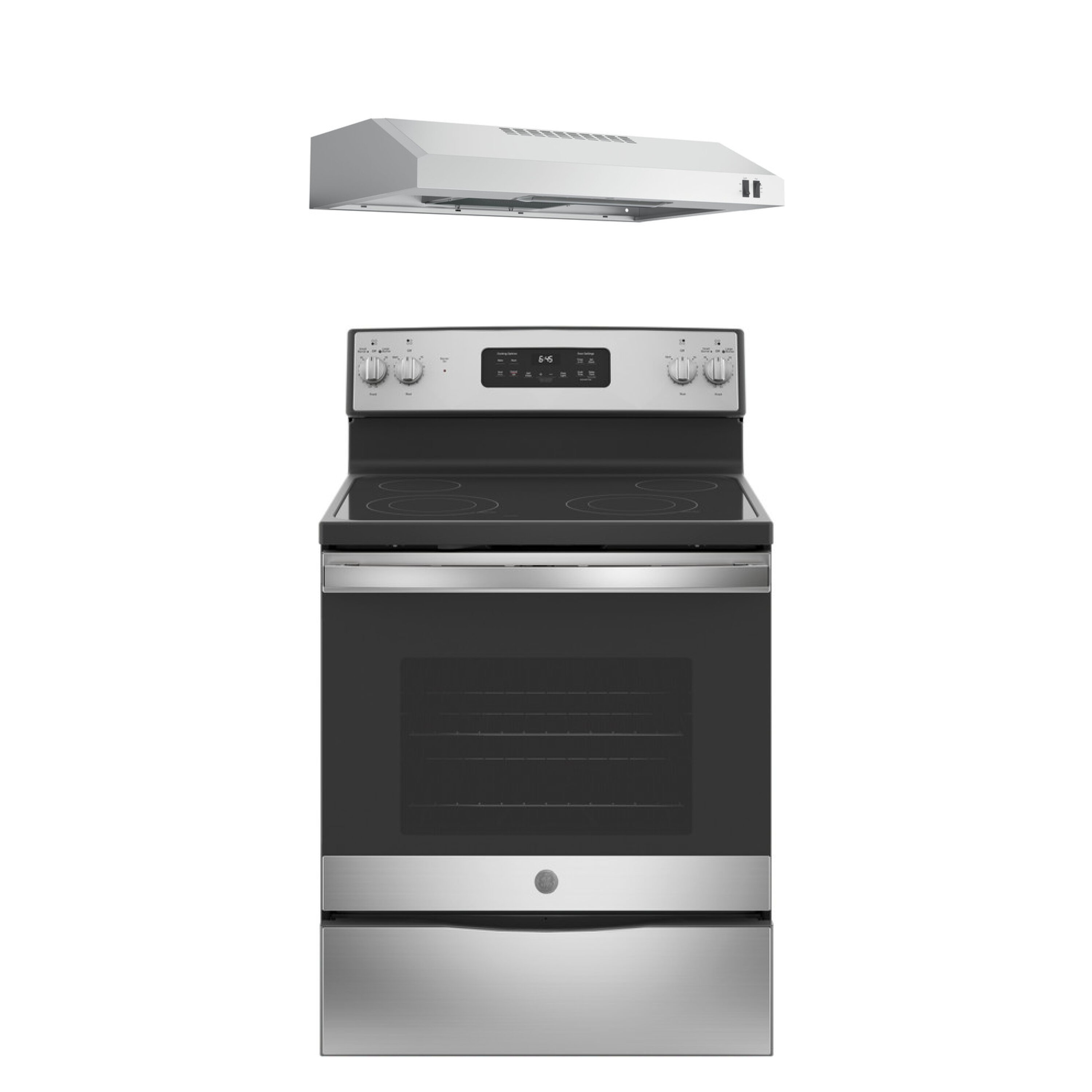 GE 30 Free Standing Electric Range-Stainless Steel-JB645RKSS