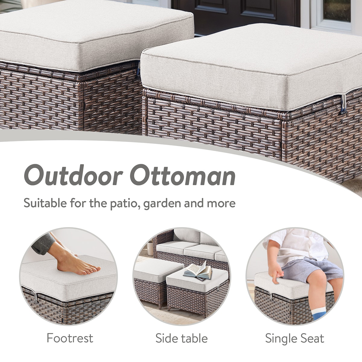 Rilyson FSLRBR40-2 Stools-Ottomans - View #4