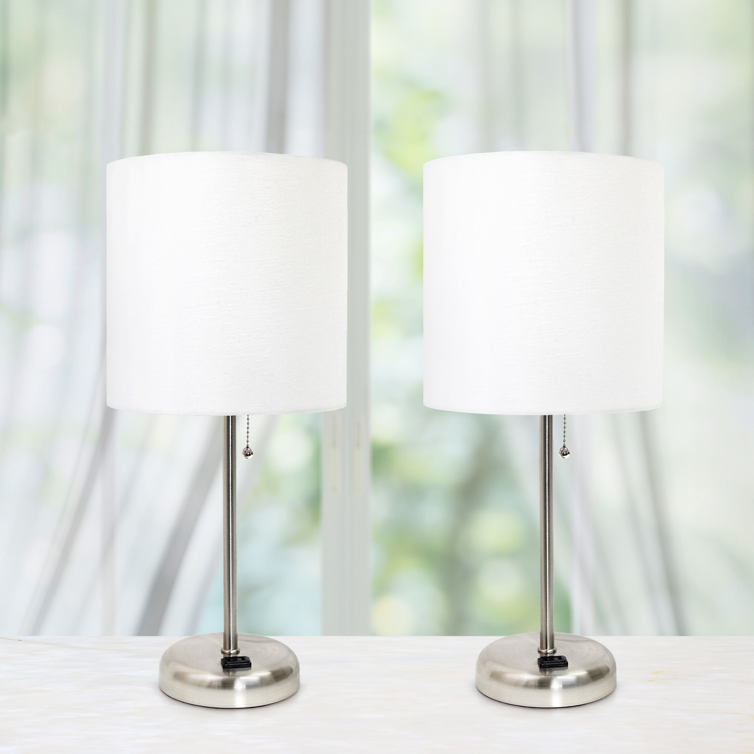 Simple Designs LT2024-WHT-2PK Table-Lamps - View #4