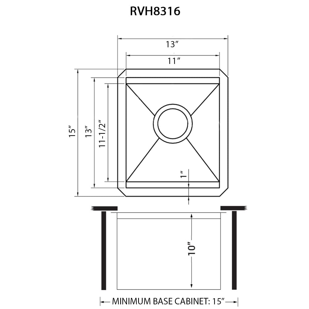Ruvati RVH8316 Kitchen-Sinks - View #12