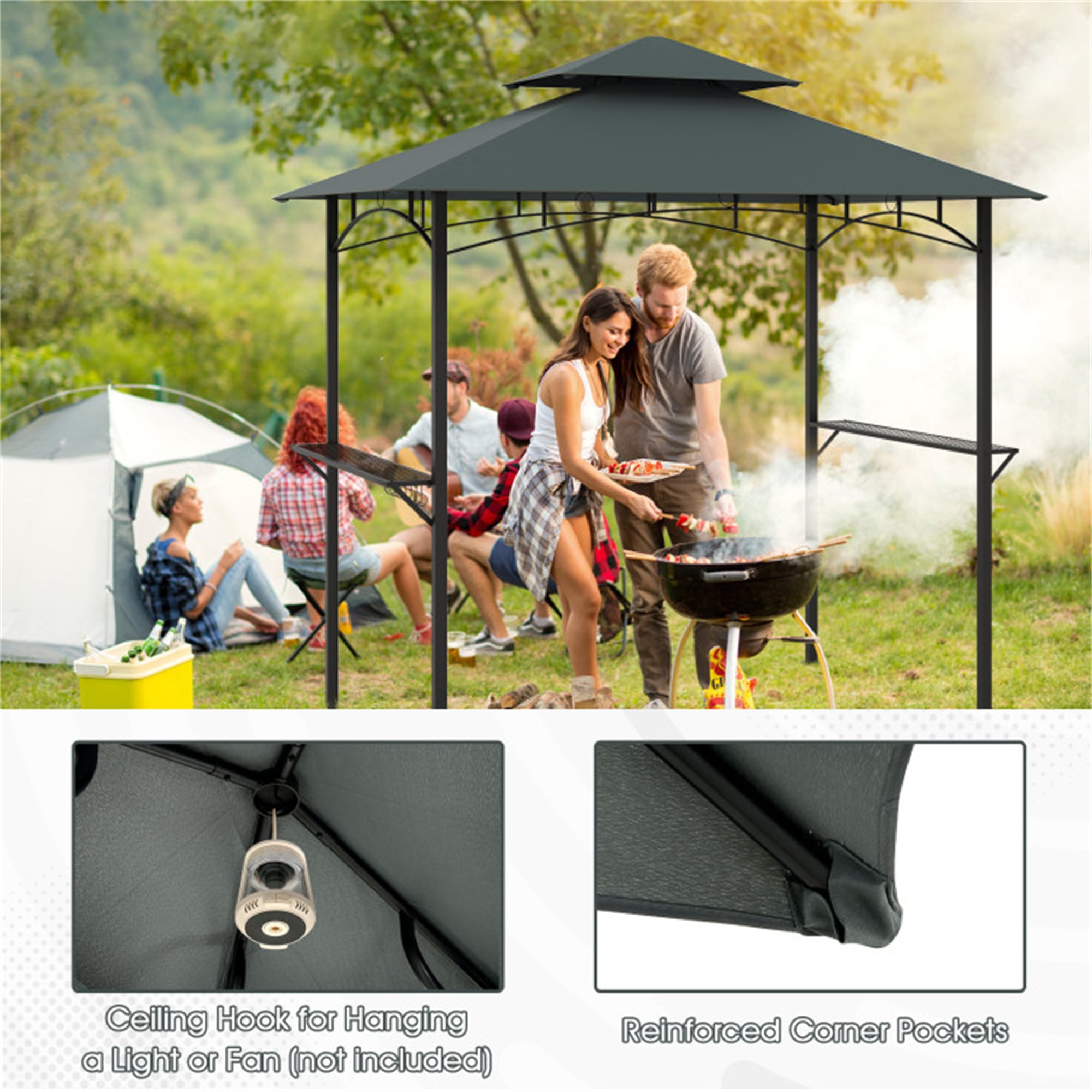 BABOOM BOM-12041GR-CO Wood-Resin-Gazebos - View #6