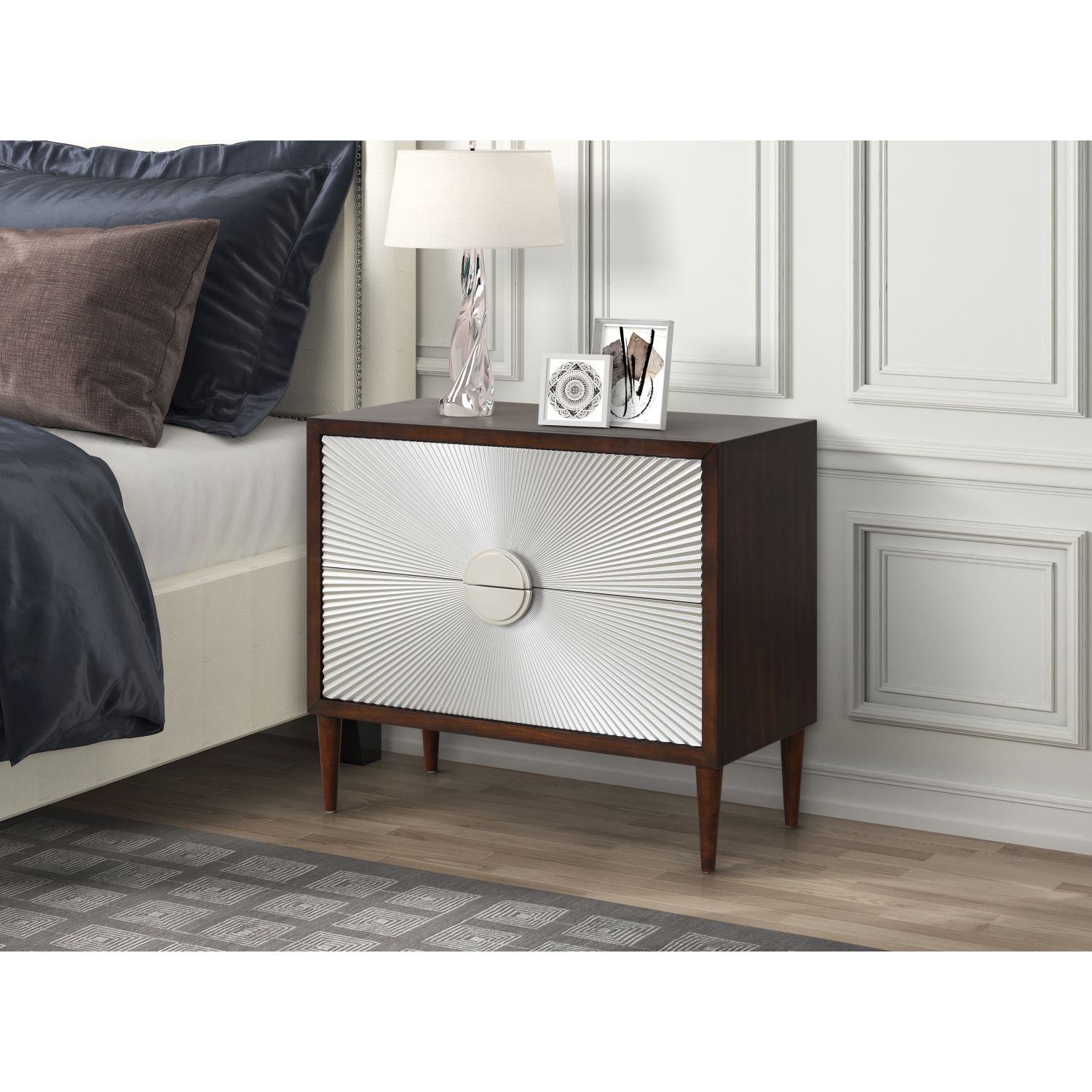 JASMODER AC00393 Walnut 16.00-Inches W x 32.00-Inches H x 36.00-Inches D )