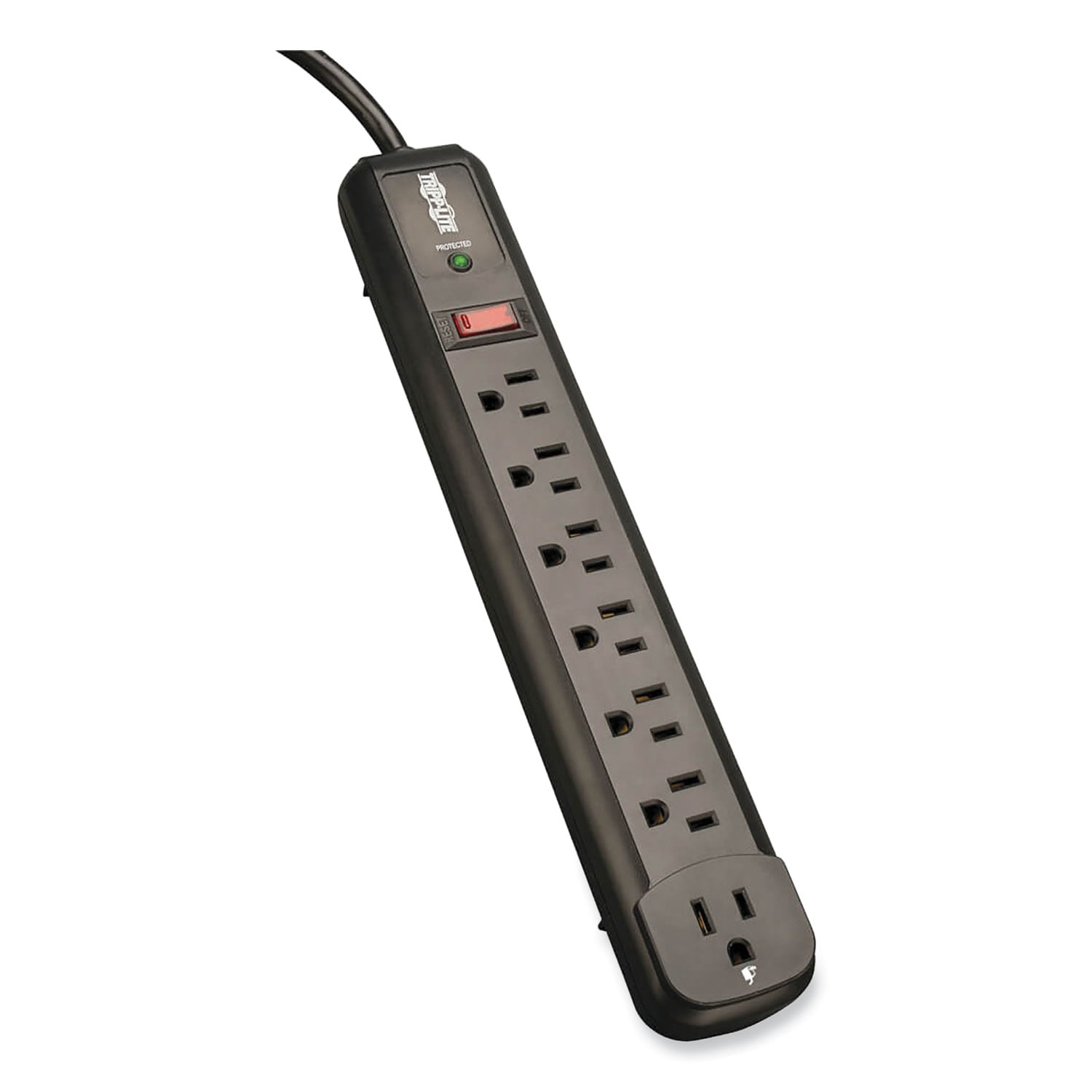Tripp Lite TRPTLP74RB Protect It 7 -Outlet 1080 Joules 1800 -Watts Black Indoor AC Surge Protector