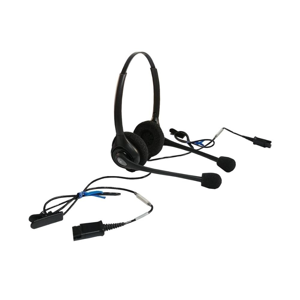 Plantronics Dual Hw251nc SupraPlus Wideband Headset Black 92715-01 for sale online 