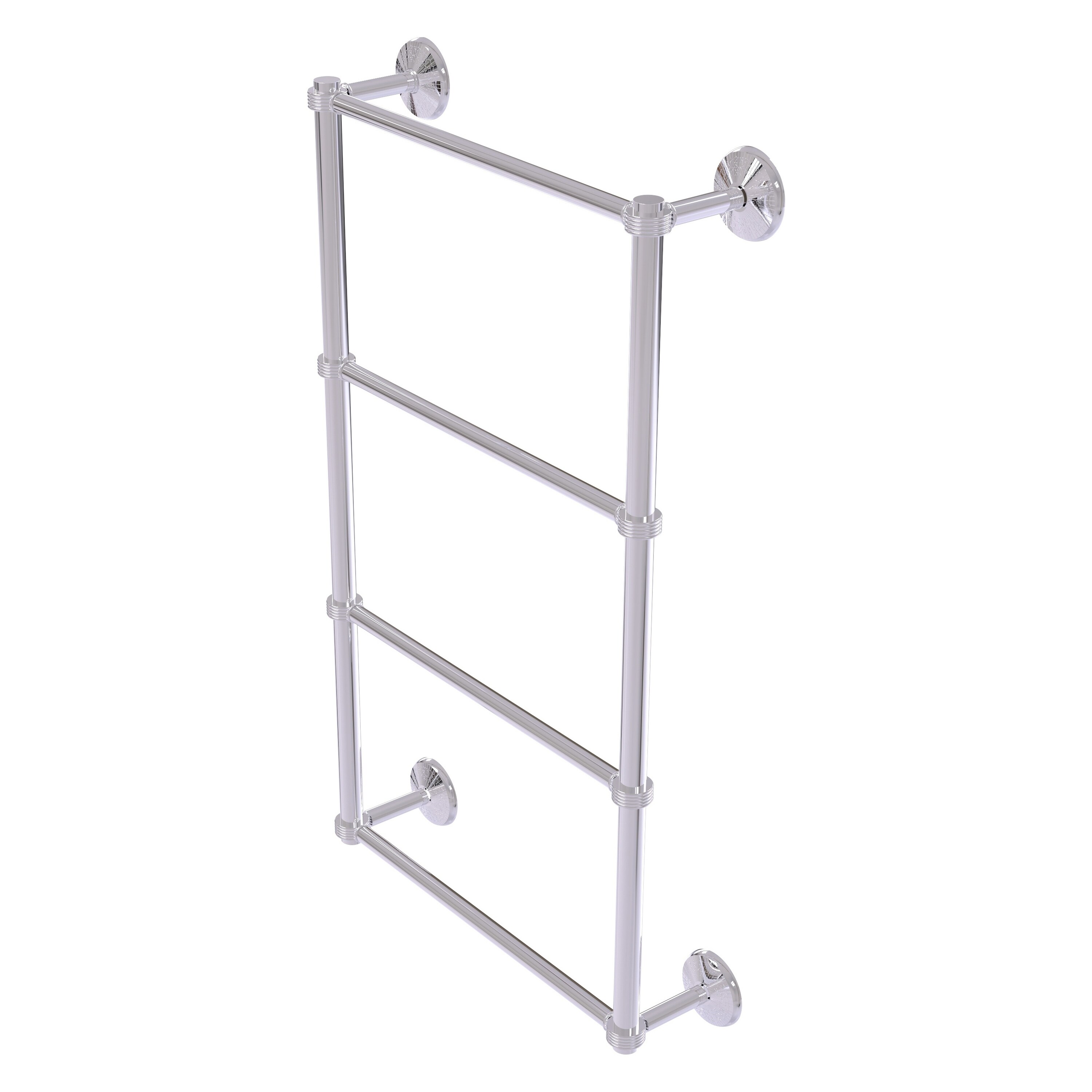 Allied Brass MC-28G-24-PC Monte Carlo 24-in double Polished Chrome Wall mount 4-tier Towel Bar