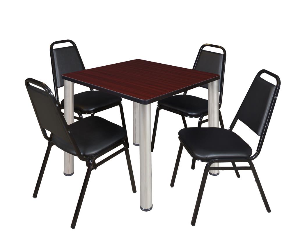 Regency TB3030MHBPCM29BK Breakroom Brown 4-Person Training Table (30-in W x 29-in H)