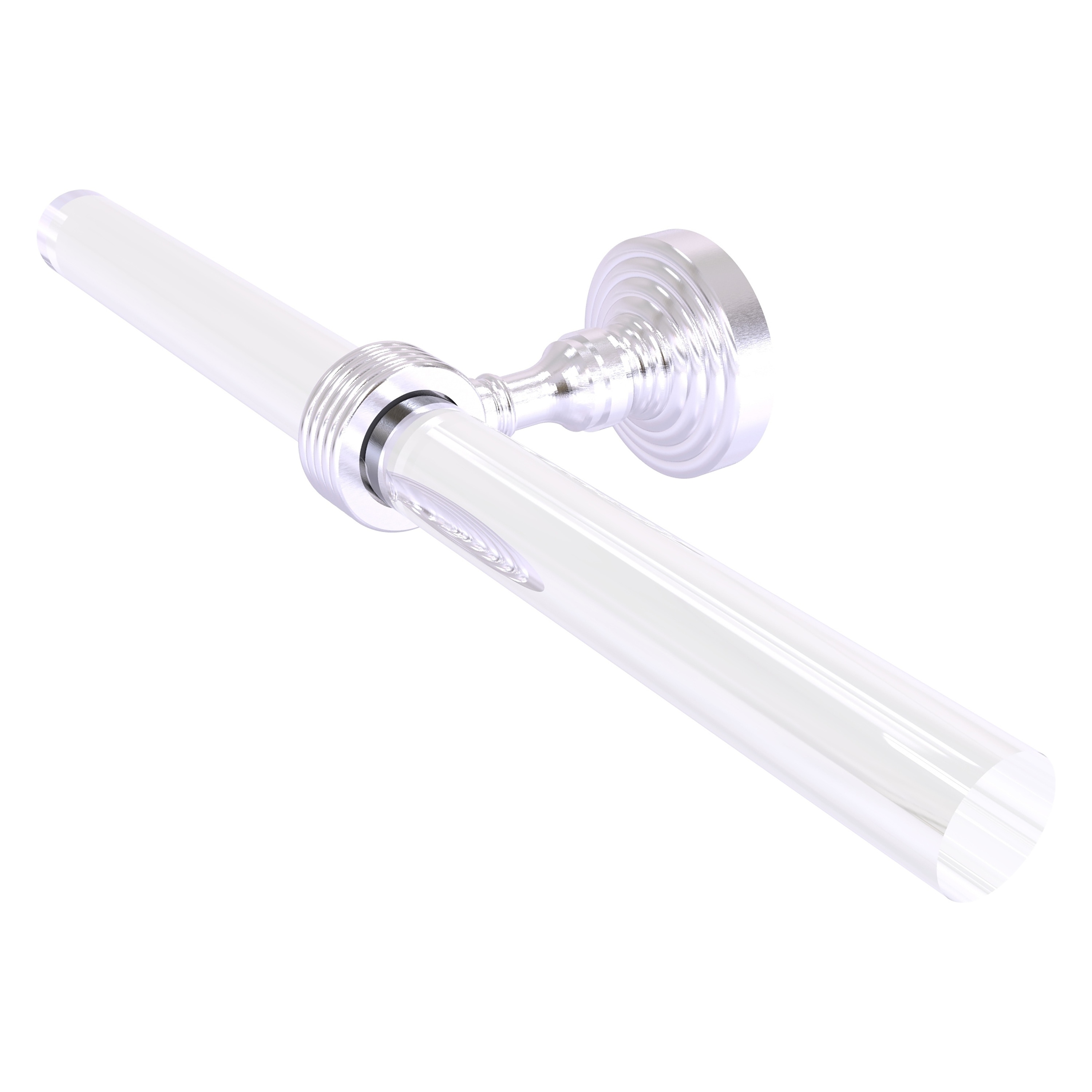 Allied Brass PG-HTBG-2-SCH Pacific Grove 15-in double Satin Chrome Wall mount Double Towel Bar