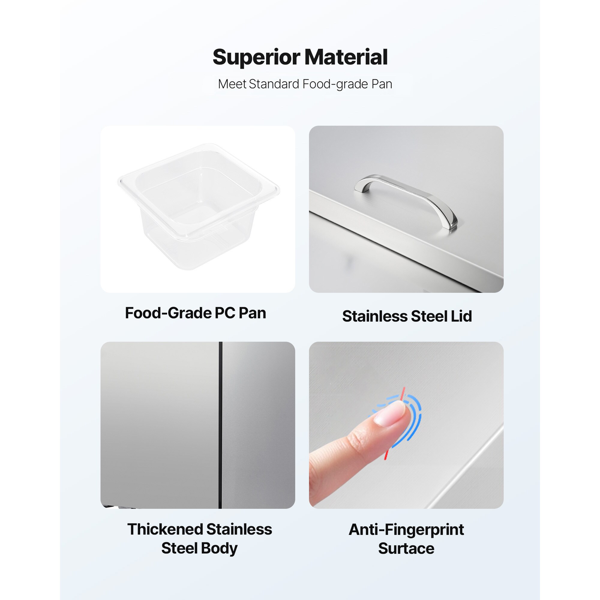 VEVOR SCGZTBXSMZGZ08195V1 Refrig-Prep-Tables - View #4