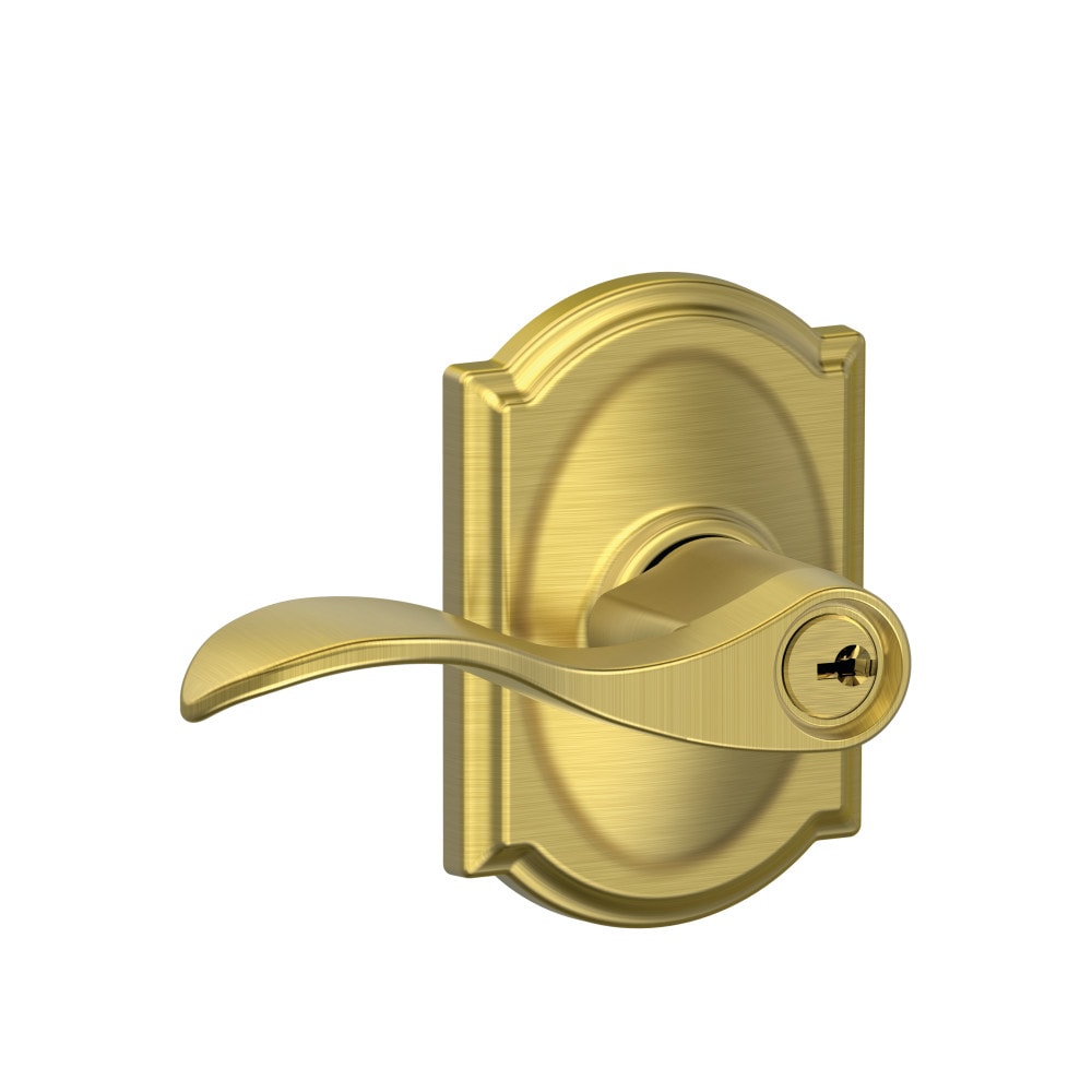 Schlage Accent w/Camelot Satin Brass Collection