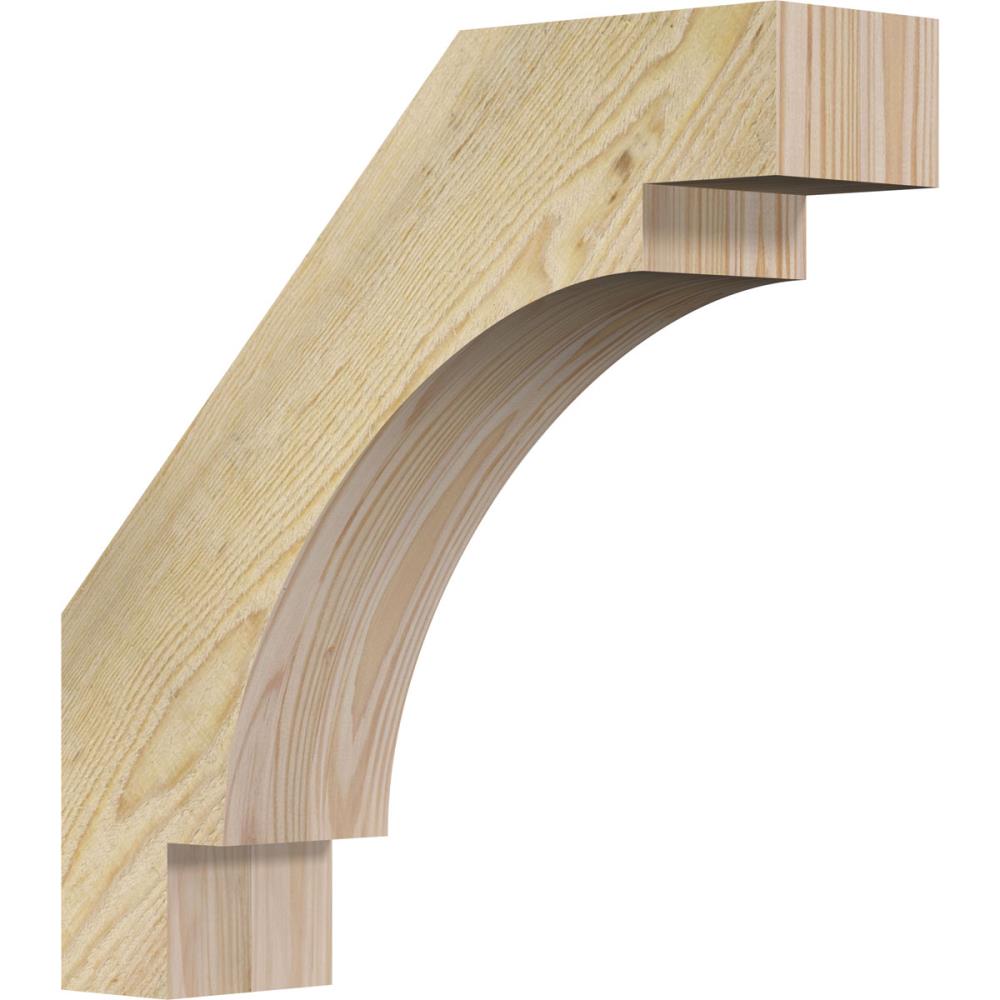 Ekena Millwork BRC04X16X16MRC00RDF 4-in x 16-in x 16-in Douglas Fir Wood Merced Rough Sawn Knee Brace