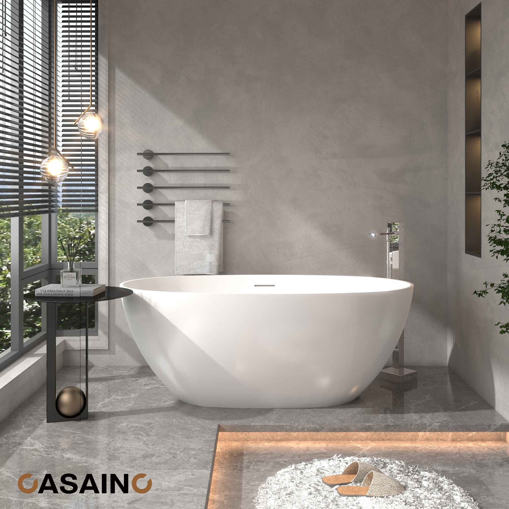 CASAINC KCLT0055-CP Roman-Tub-Faucets - View #2