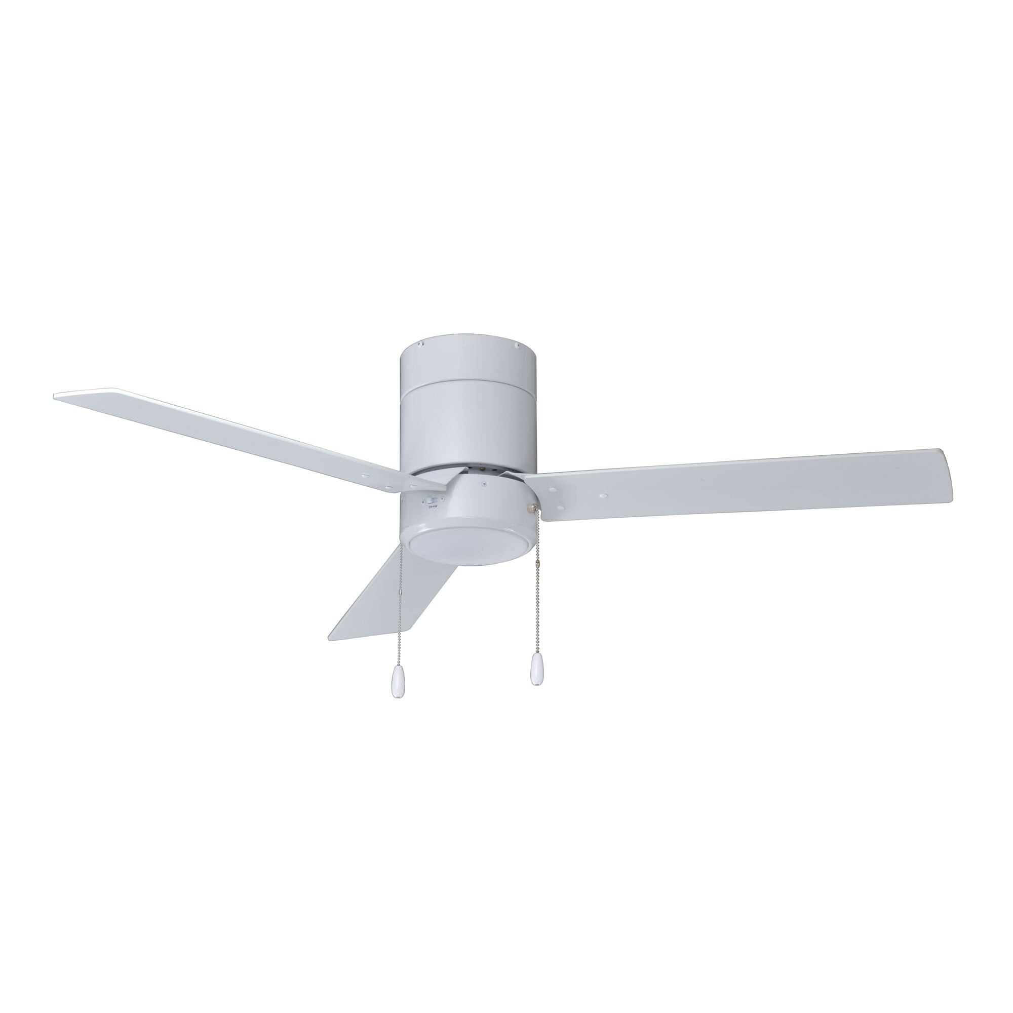 Royal Pacific 1021WW-WW-ES Sabio 42-in Integrated LED Flush Mount White with White Blades Ceiling Fan With Light ( 3 -Blade )