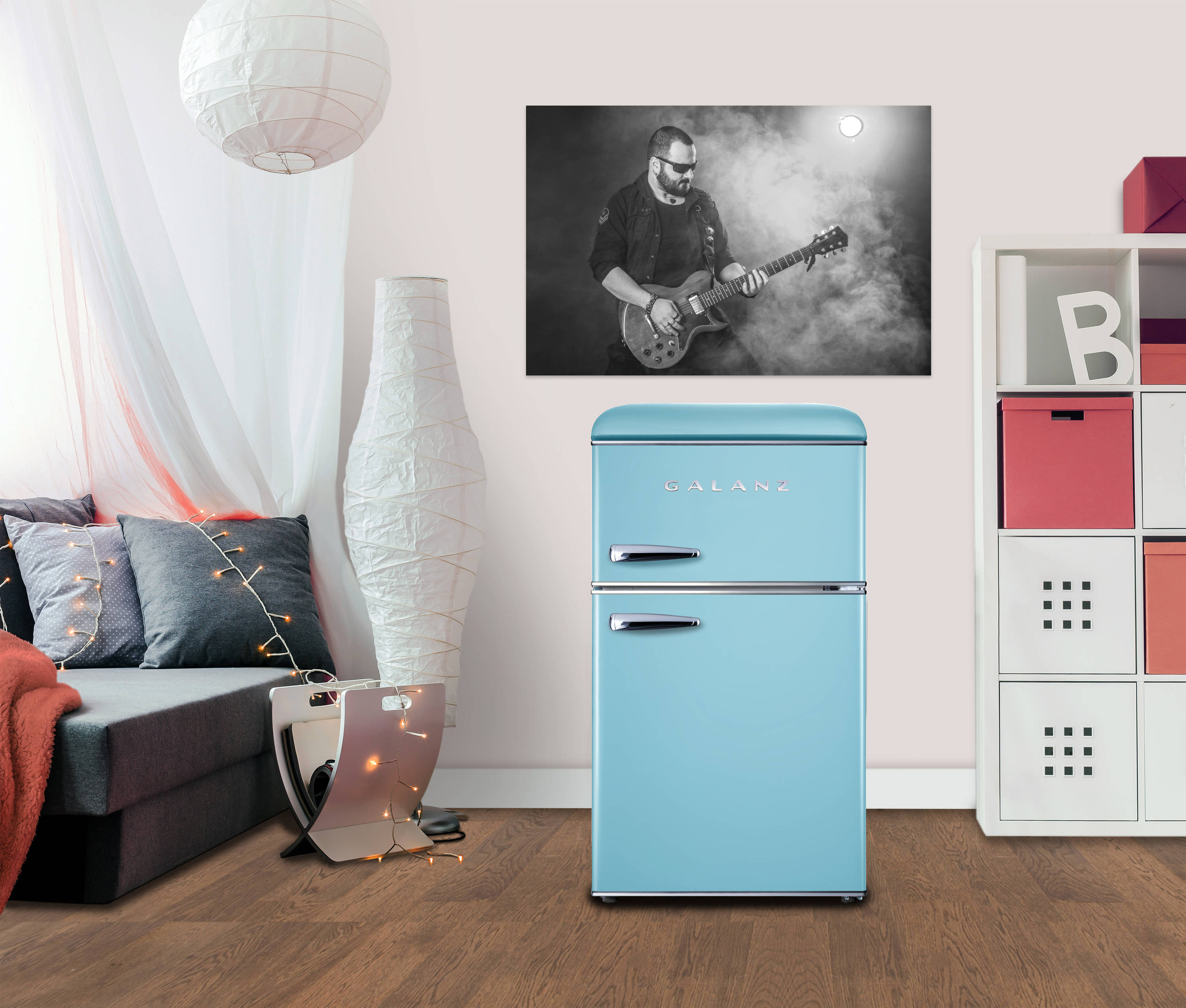 Bodare Retro Mini Fridge with Freezer: 3.2 Cu.Ft Mini Refrigerator with 2  Doors - Small Refrigerator Energy-Saving Compact Refrigerator - Small  Fridge for Bedroom Dorm (Blue) - Yahoo Shopping