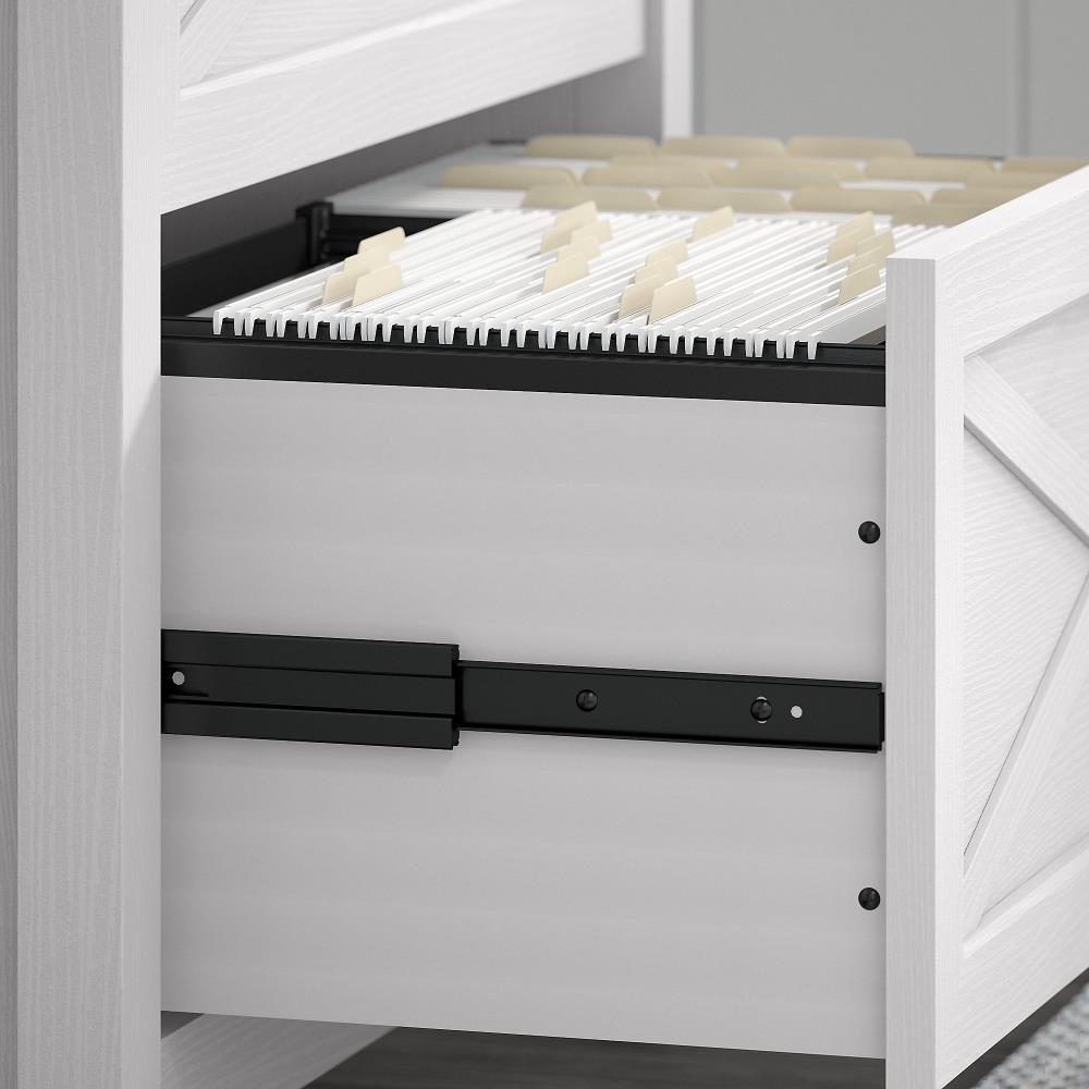 31.5 Wood File Cabinet, Lateral Storage Cabinet with 2-DrawerWhite / 1PC