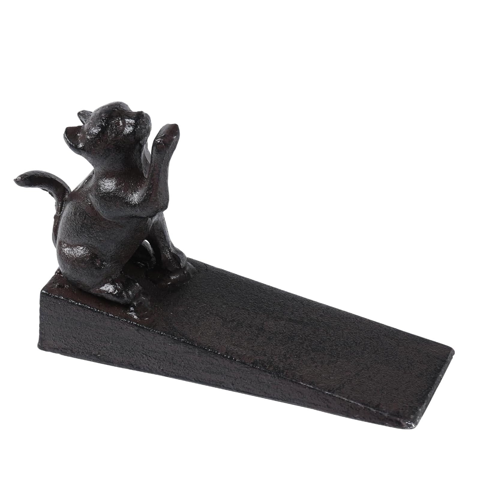 DYRCJ  Heavy Duty Rustic Cast Iron Cat Door Stopper Decorative Vintage Metal Door Wedge for Home Office Commercial Use durable